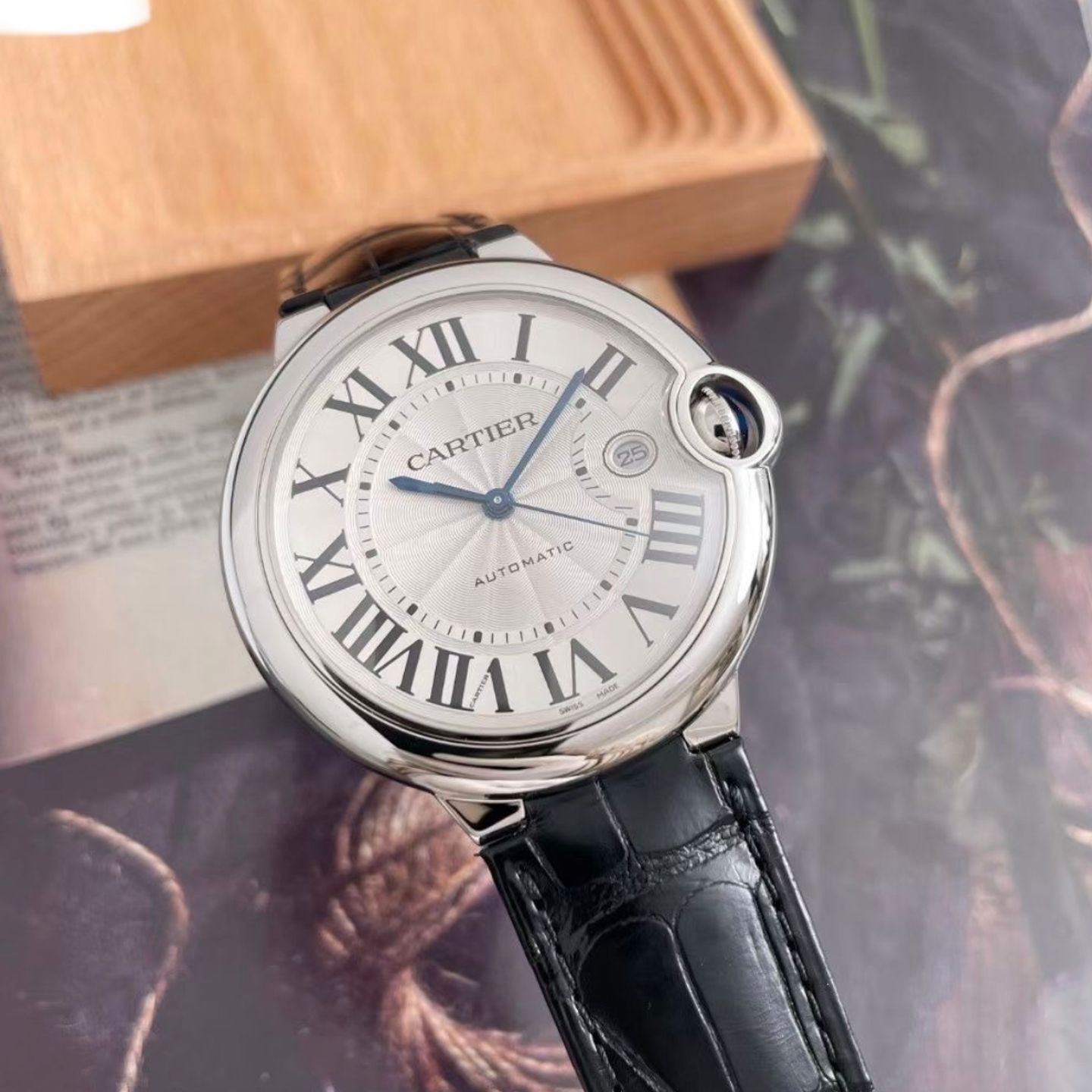 Cartier Ballon Bleu 42mm WSBB0026 (2022) - Zilver wijzerplaat 42mm Staal (1/1)