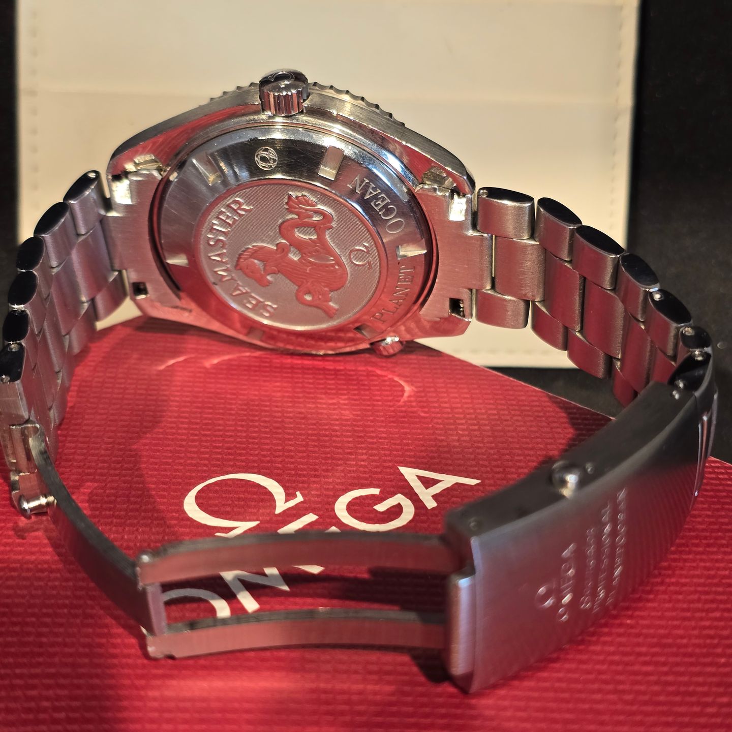 Omega Seamaster Planet Ocean 2200.50.00 (Onbekend (willekeurig serienummer)) - Zwart wijzerplaat 46mm Staal (5/8)