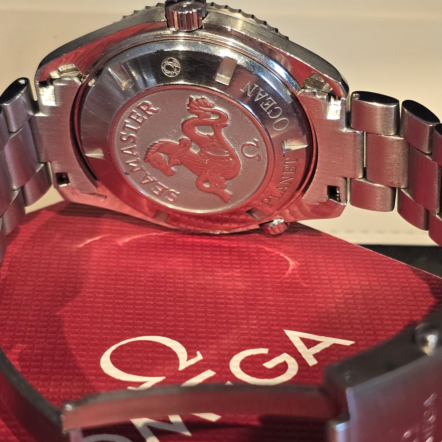 Omega Seamaster Planet Ocean 2200.50.00 (Onbekend (willekeurig serienummer)) - Zwart wijzerplaat 46mm Staal (6/8)