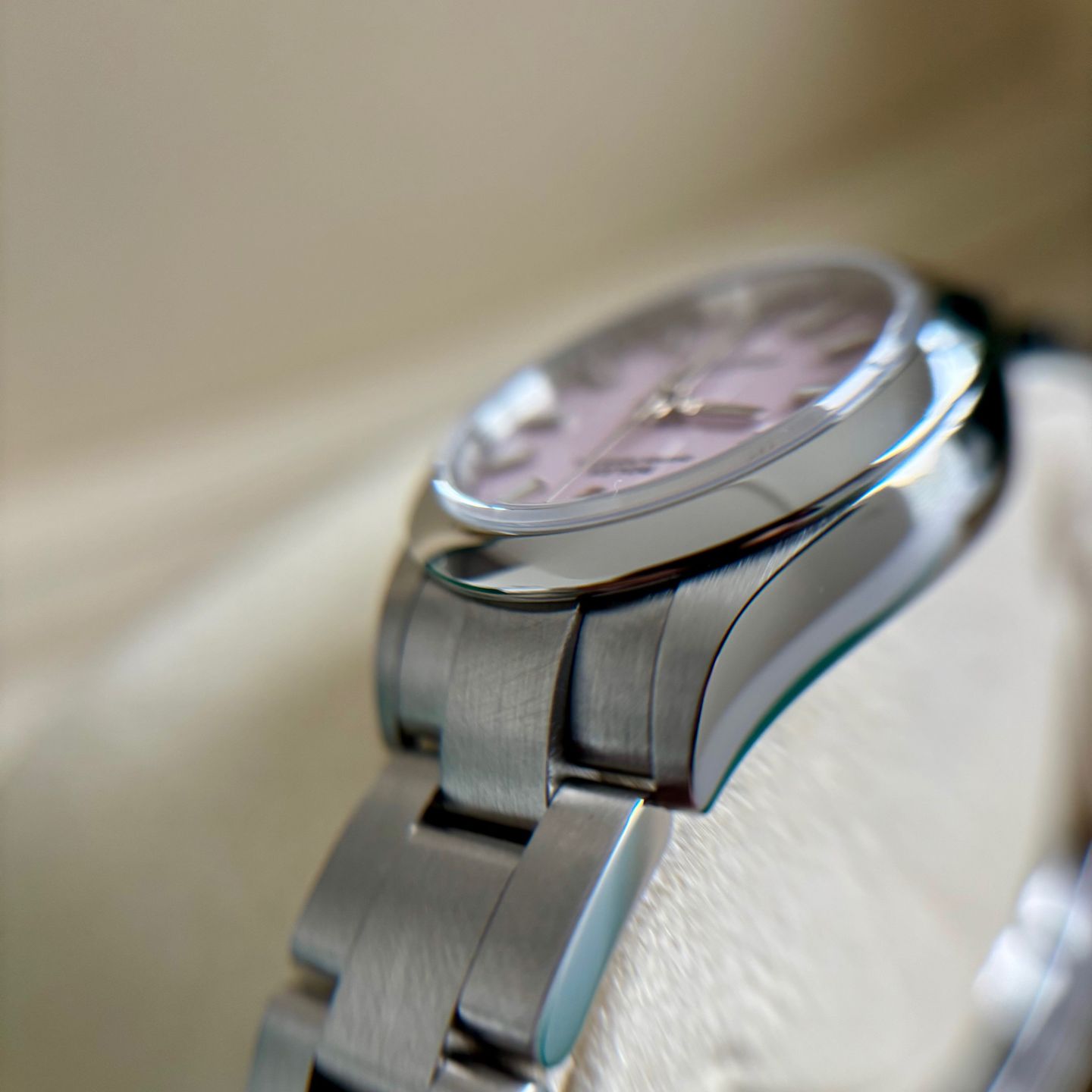 Rolex Oyster Perpetual 28 276200 (2025) - Pink dial 28 mm Steel case (2/8)