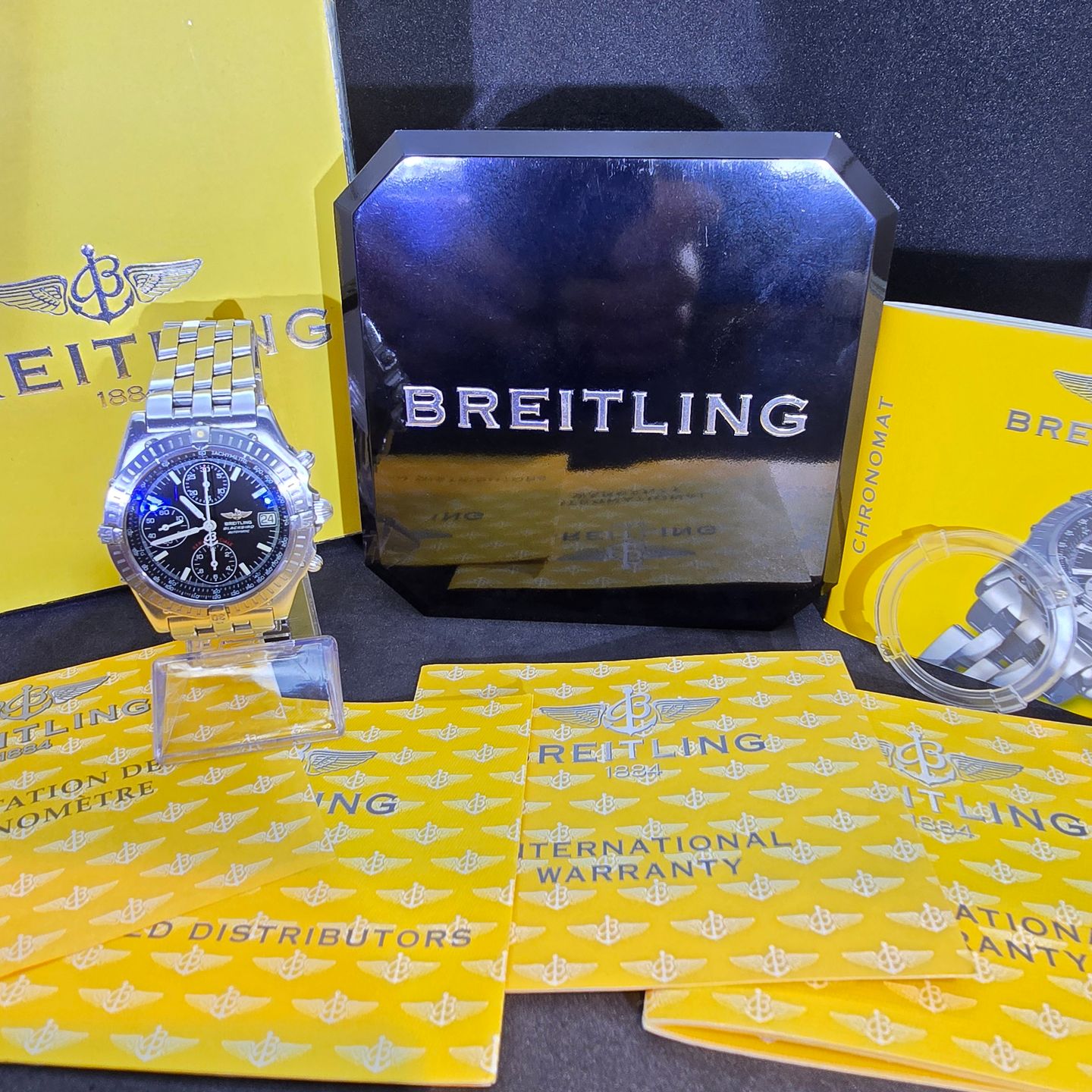 Breitling Blackbird A13350 (2000) - Black dial 40 mm Steel case (8/8)