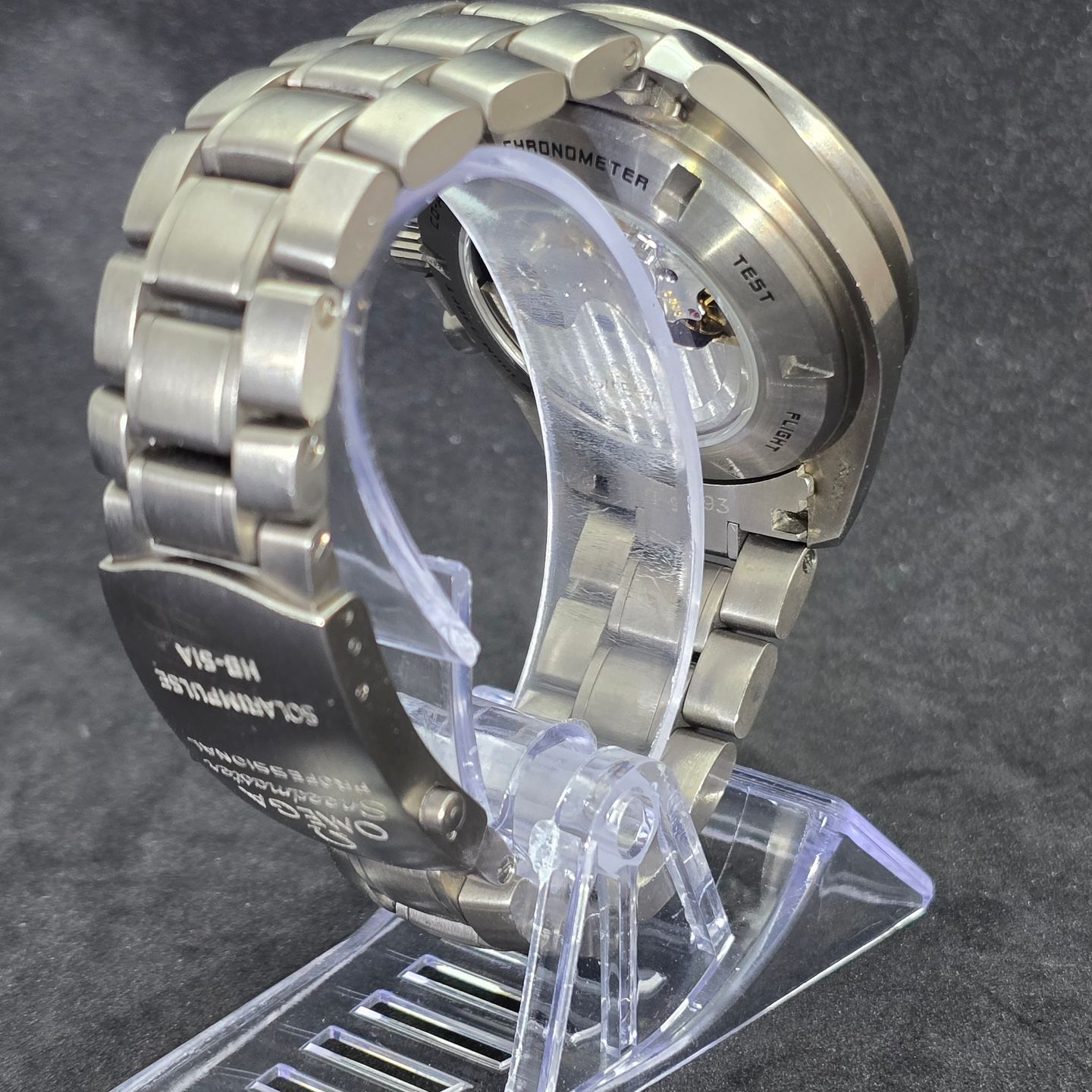 Omega Speedmaster HB-SIA 321.90.44.52.01.001 (Onbekend (willekeurig serienummer)) - Zwart wijzerplaat 44mm Titanium (3/8)