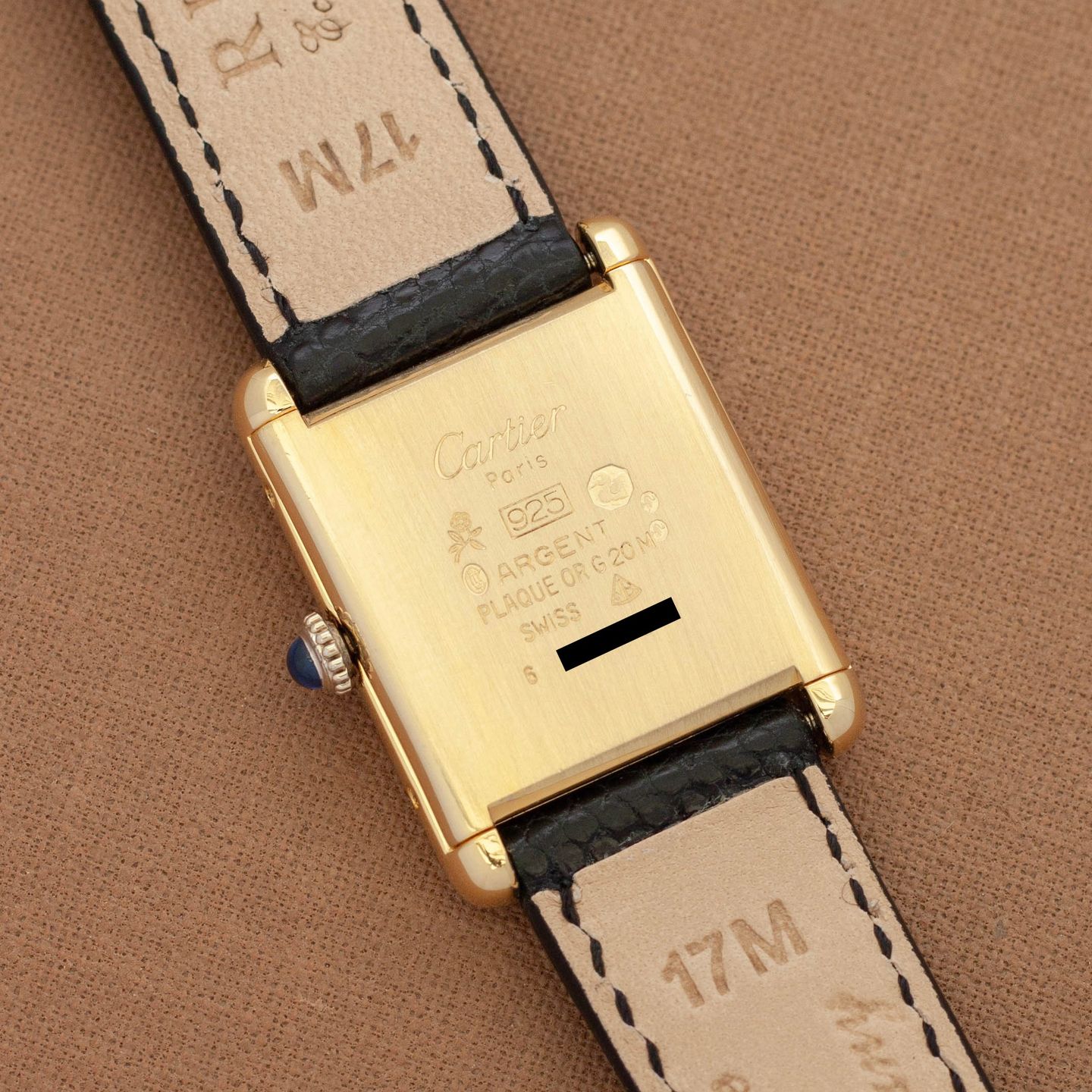 Cartier Tank Vermeil Cartier Tank Must de 'Roman Lemon Dial' (LM) - (7/7)