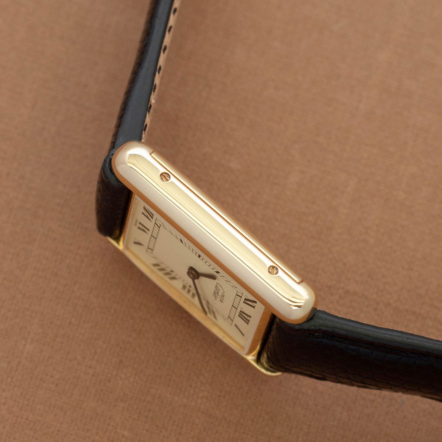 Cartier Tank Vermeil Cartier Tank Must de 'Roman Lemon Dial' (LM) - (5/7)