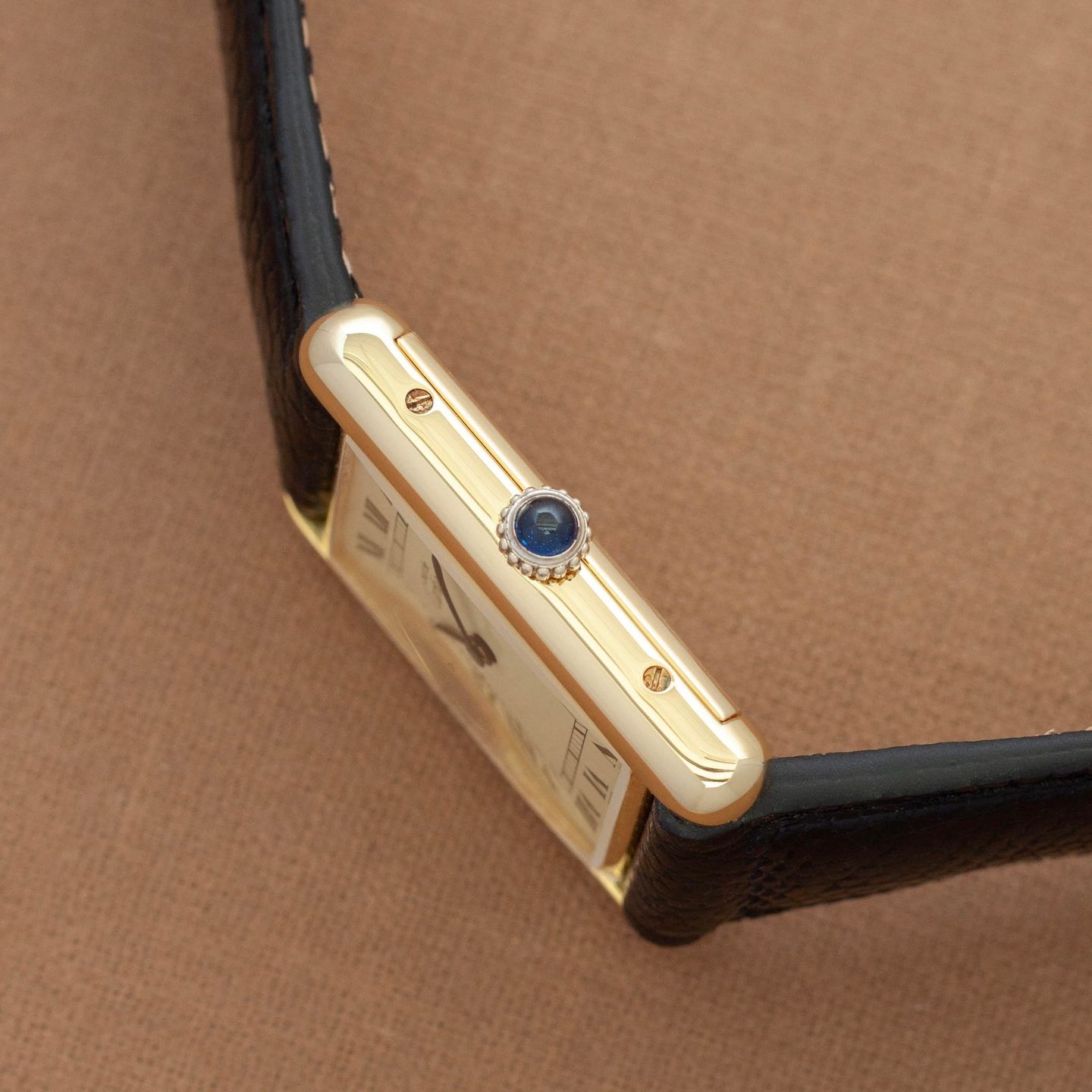 Cartier Tank Vermeil Cartier Tank Must de 'Roman Lemon Dial' (LM) - (3/7)