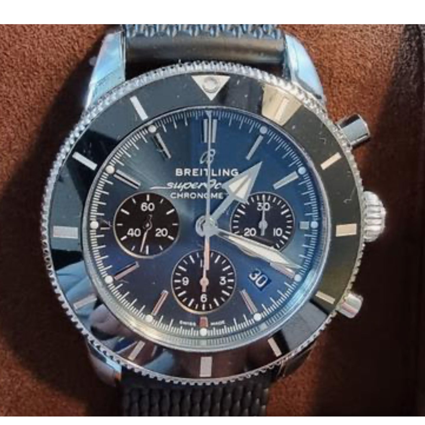 Breitling Superocean Heritage II Chronograph AB0162121C1S1 (2024) - Blauw wijzerplaat 44mm Staal (1/1)