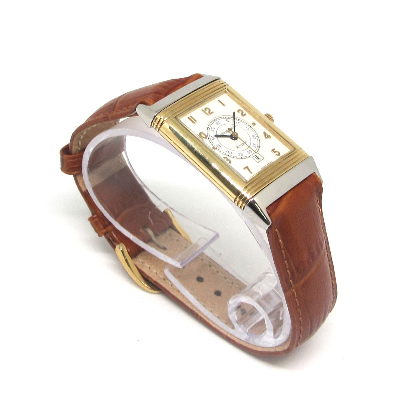 Jaeger-LeCoultre Reverso 250.5.11 (Unknown (random serial)) - White dial Unknown Gold/Steel case (5/5)