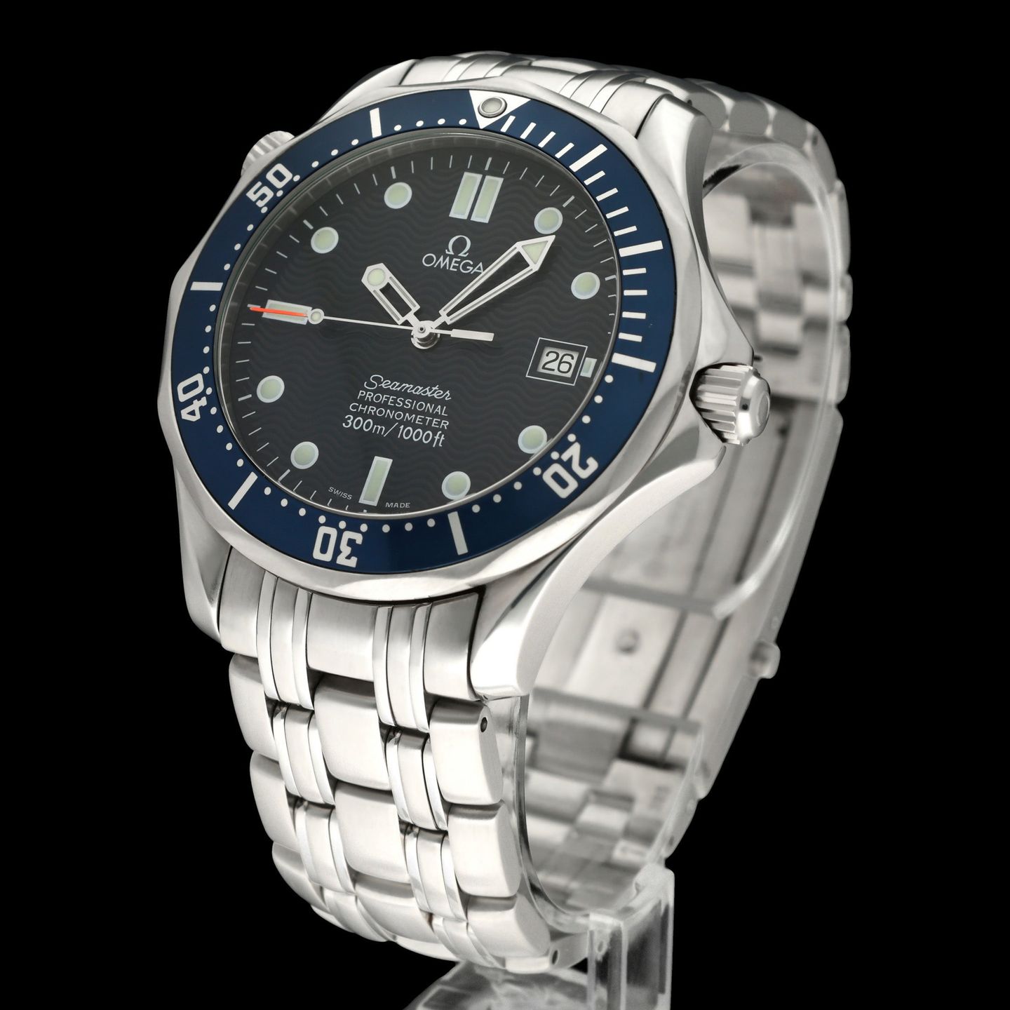 Omega Seamaster Diver 300 M 2531.80.00 (2013) - Blauw wijzerplaat 41mm Staal (2/8)