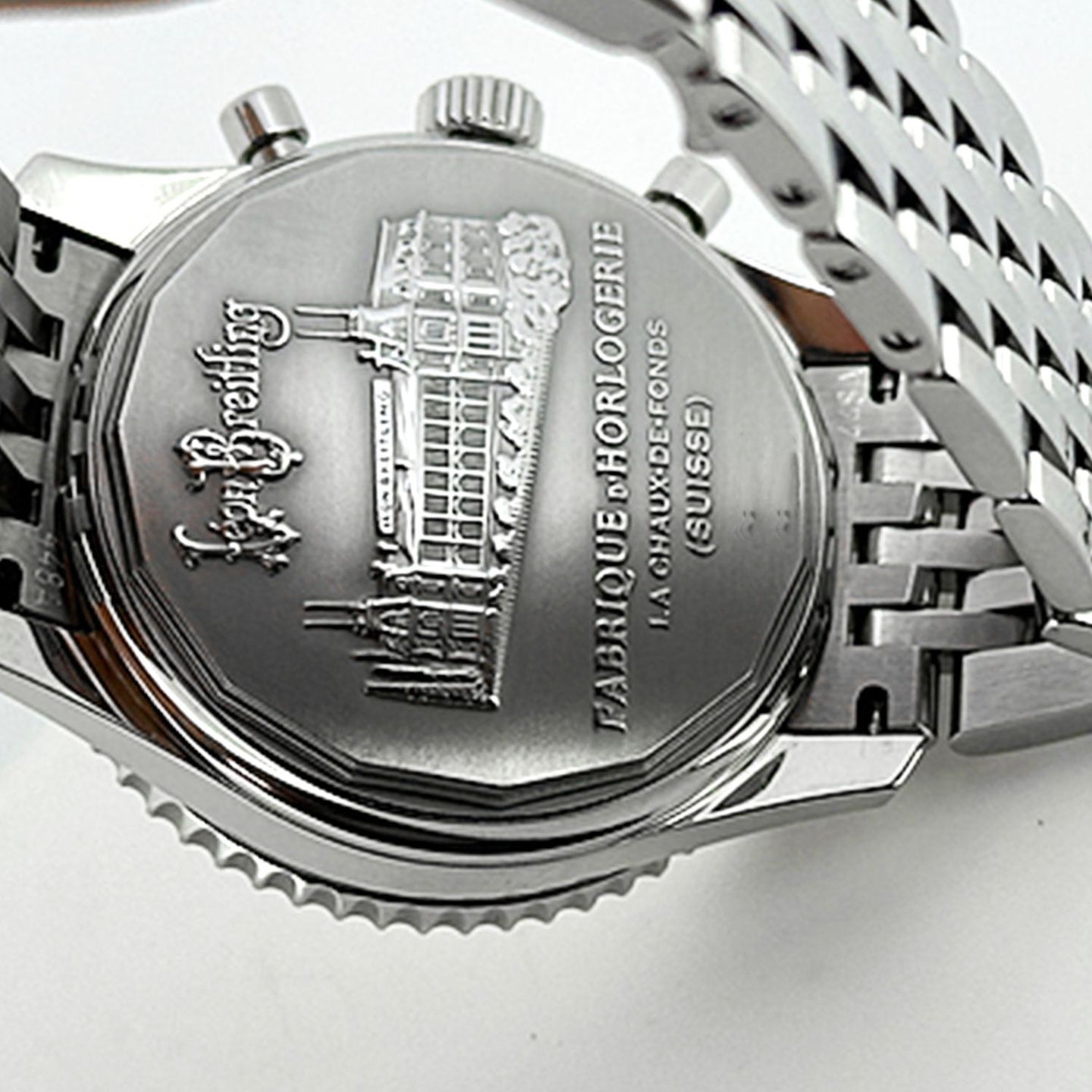Breitling Montbrillant 01 AB013012/G709 (2012) - Zilver wijzerplaat 40mm Staal (3/4)