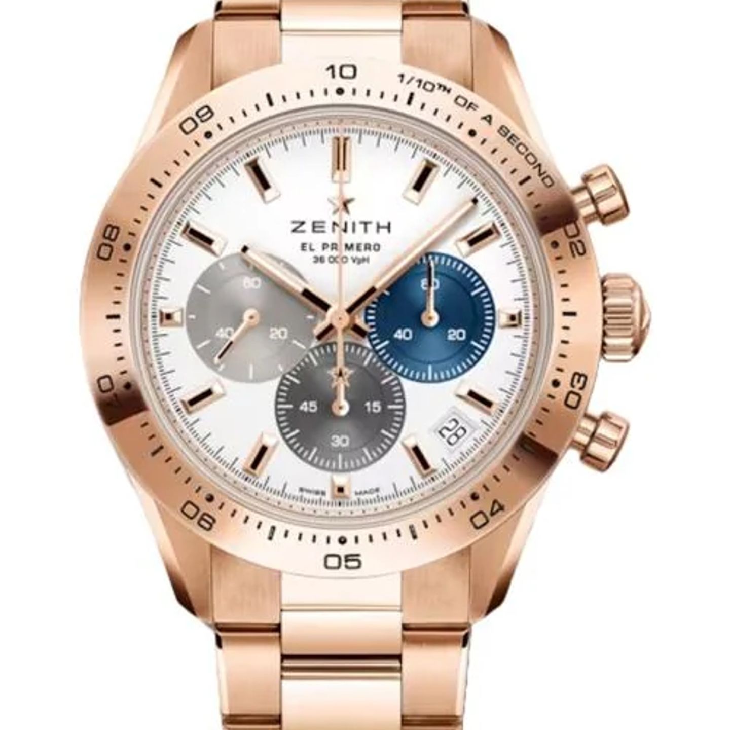 Zenith Chronomaster Sport 18.3101.3600/69.M3100 (2026) - White dial 41 mm Rose Gold case (1/1)