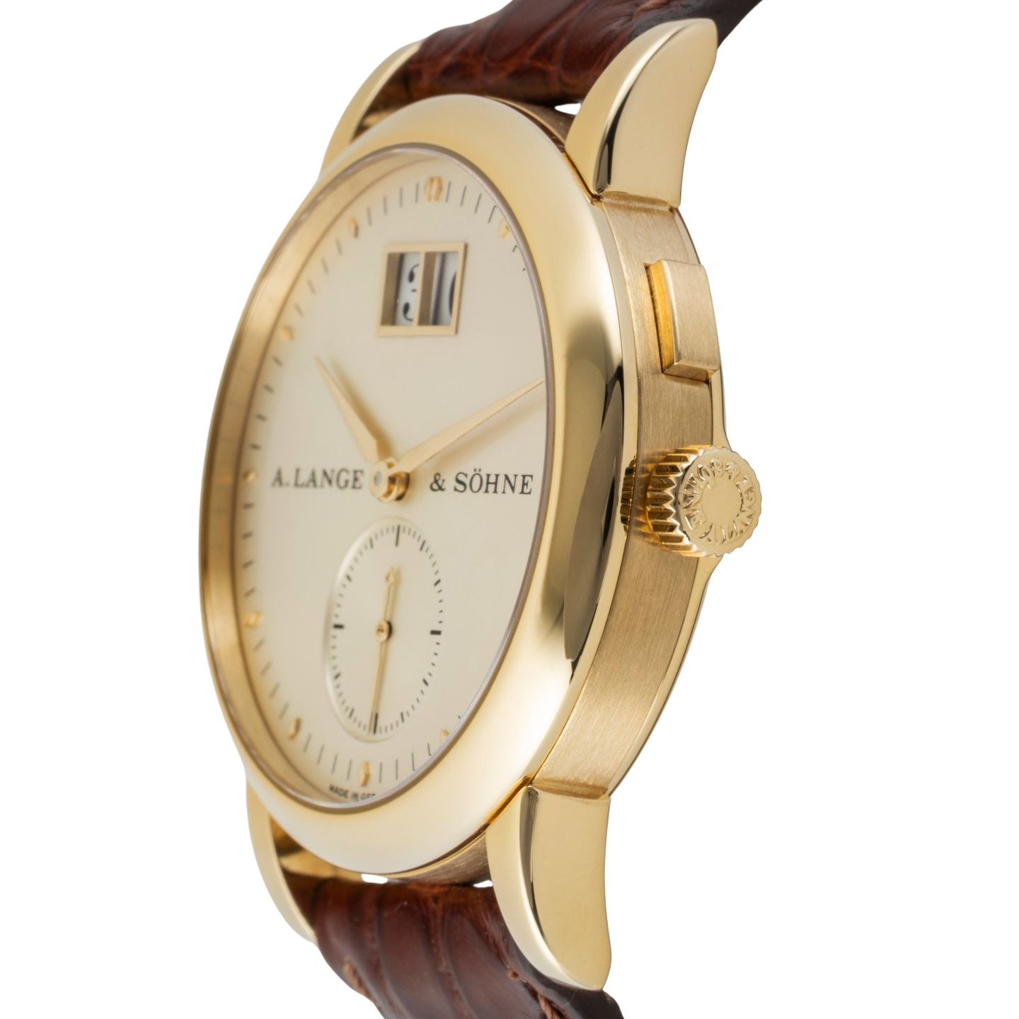 A. Lange & Söhne Saxonia 105.021 (1999) - Silver dial 34 mm Yellow Gold case (6/8)