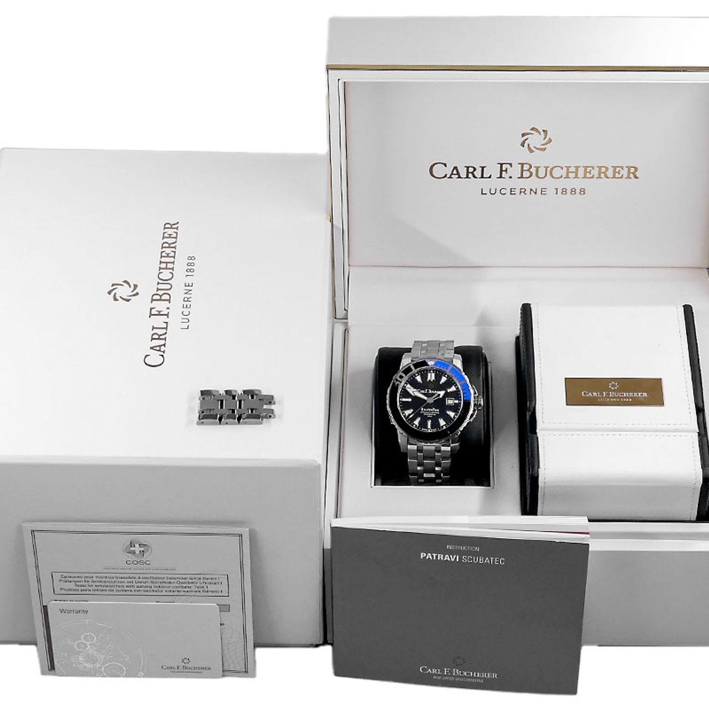 Carl F. Bucherer Patravi 00.10632.23.33.21 (2019) - Zwart wijzerplaat 44mm Staal (6/6)