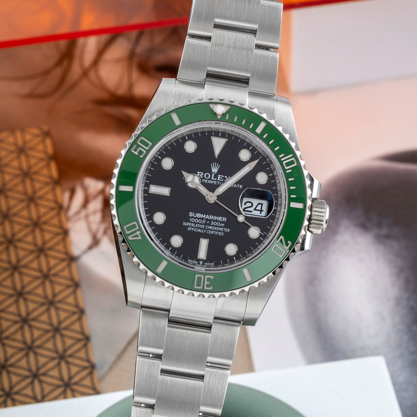 Rolex Submariner Date 126610LV (Onbekend (willekeurig serienummer)) - Zwart wijzerplaat 41mm Staal (3/8)