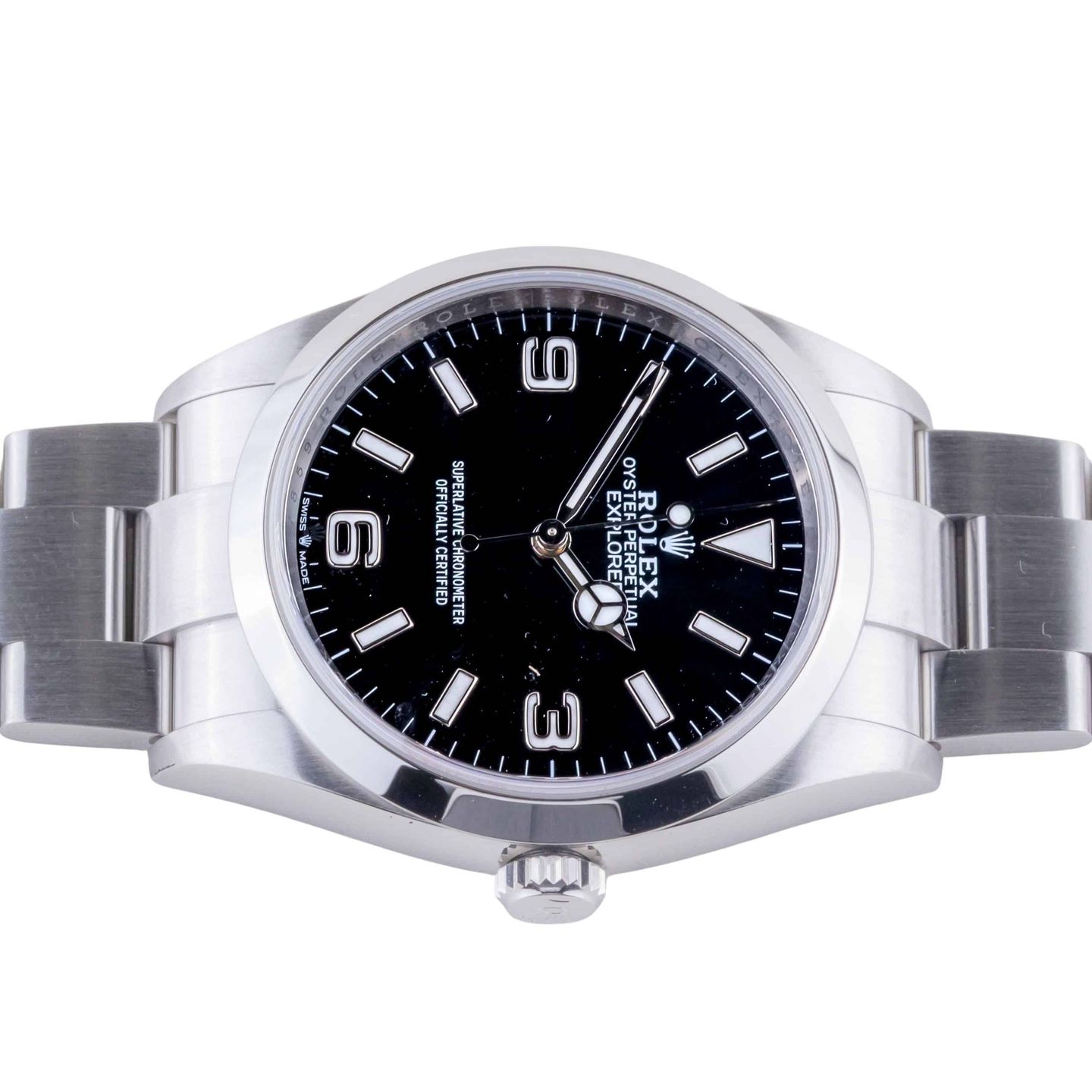 Rolex Explorer 124270 (2023) - Zwart wijzerplaat 36mm Staal (6/8)