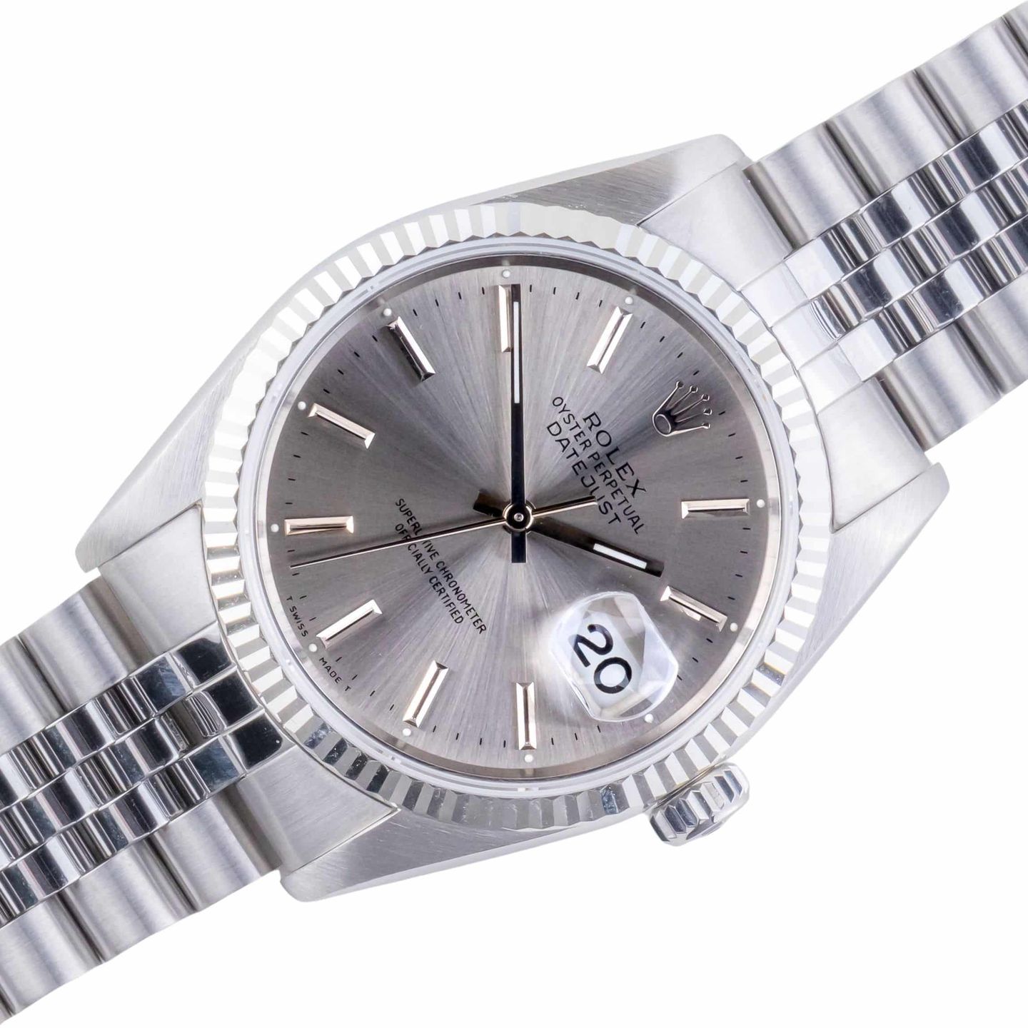 Rolex Datejust 36 16234 (1989) - Grey dial 36 mm Steel case (1/8)
