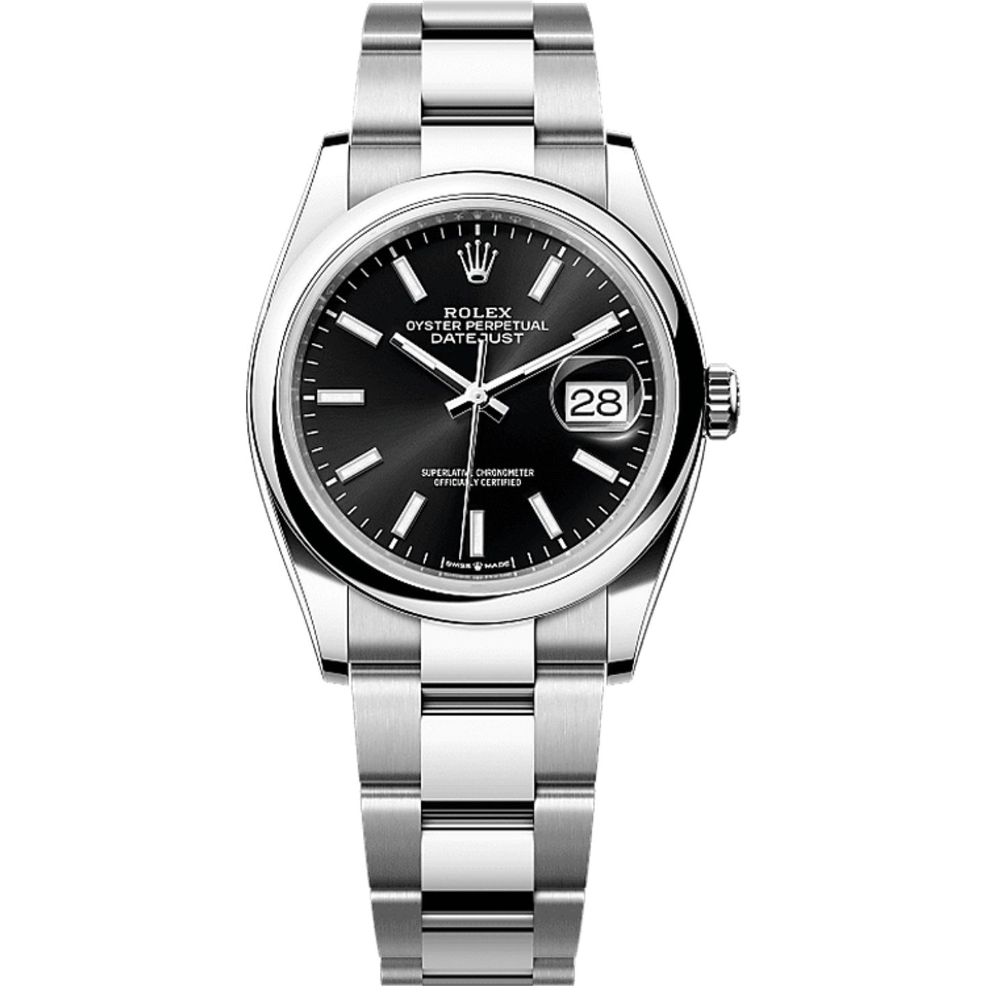 Rolex Datejust 36 126200 (2025) - Zwart wijzerplaat 36mm Staal (1/1)