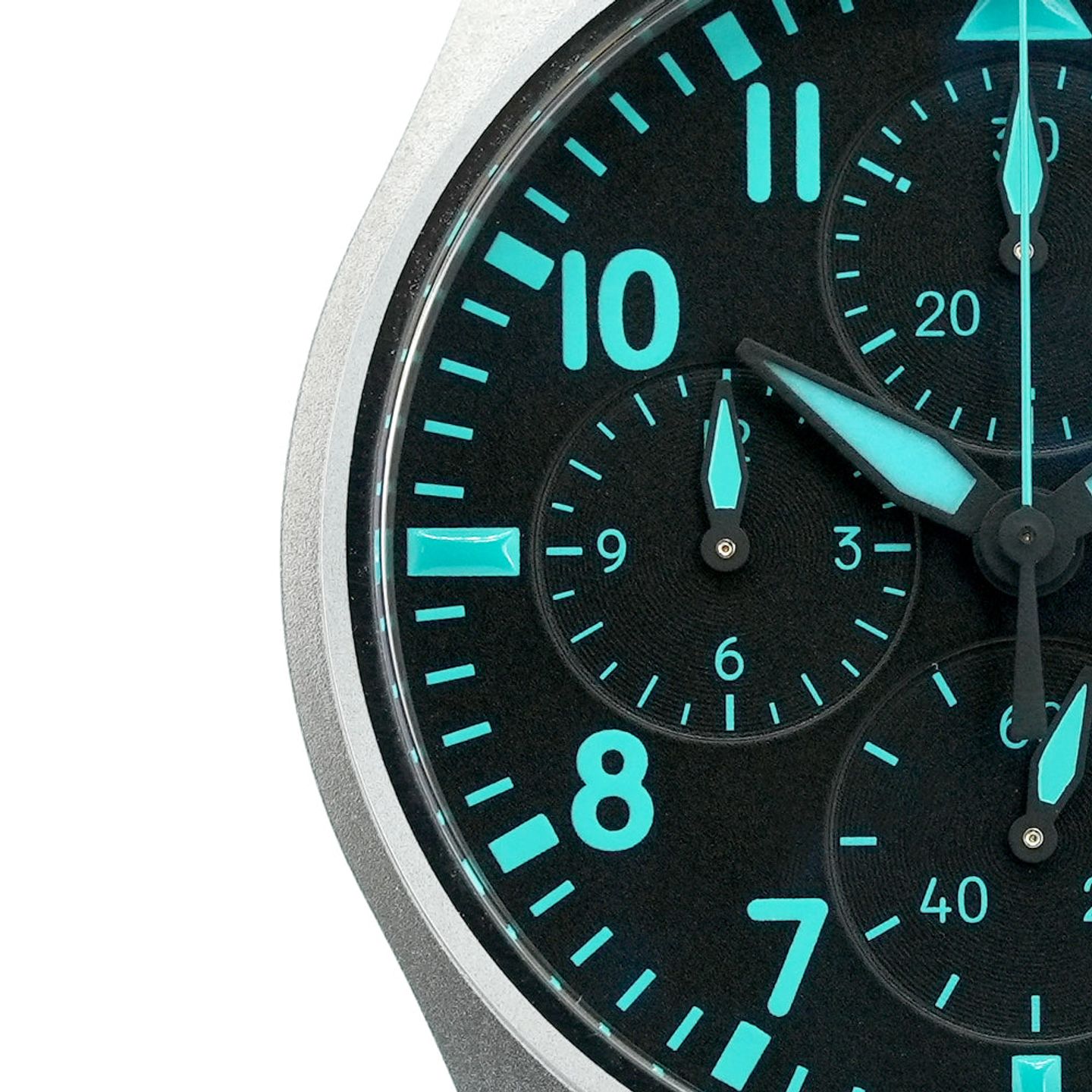IWC Pilot Chronograph IW388108 (2022) - Zwart wijzerplaat 41mm Titanium (3/6)