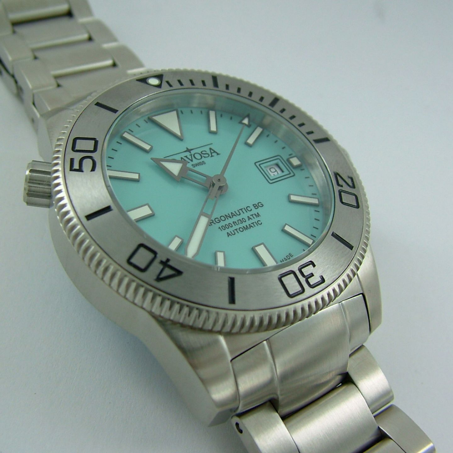 Davosa Argonautic - (2022) - Turquoise wijzerplaat 43mm Staal (3/7)