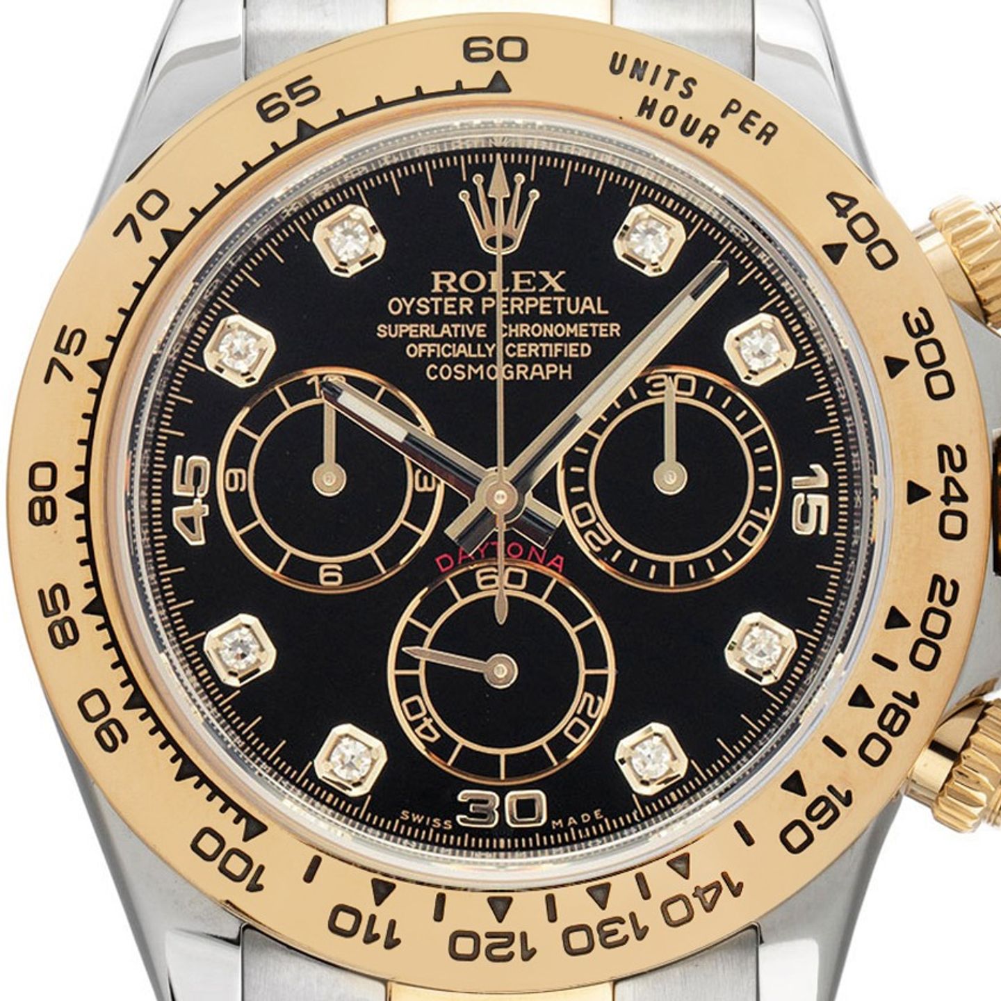 Rolex Daytona 116503 (2017) - Zwart wijzerplaat 40mm Goud/Staal (1/7)