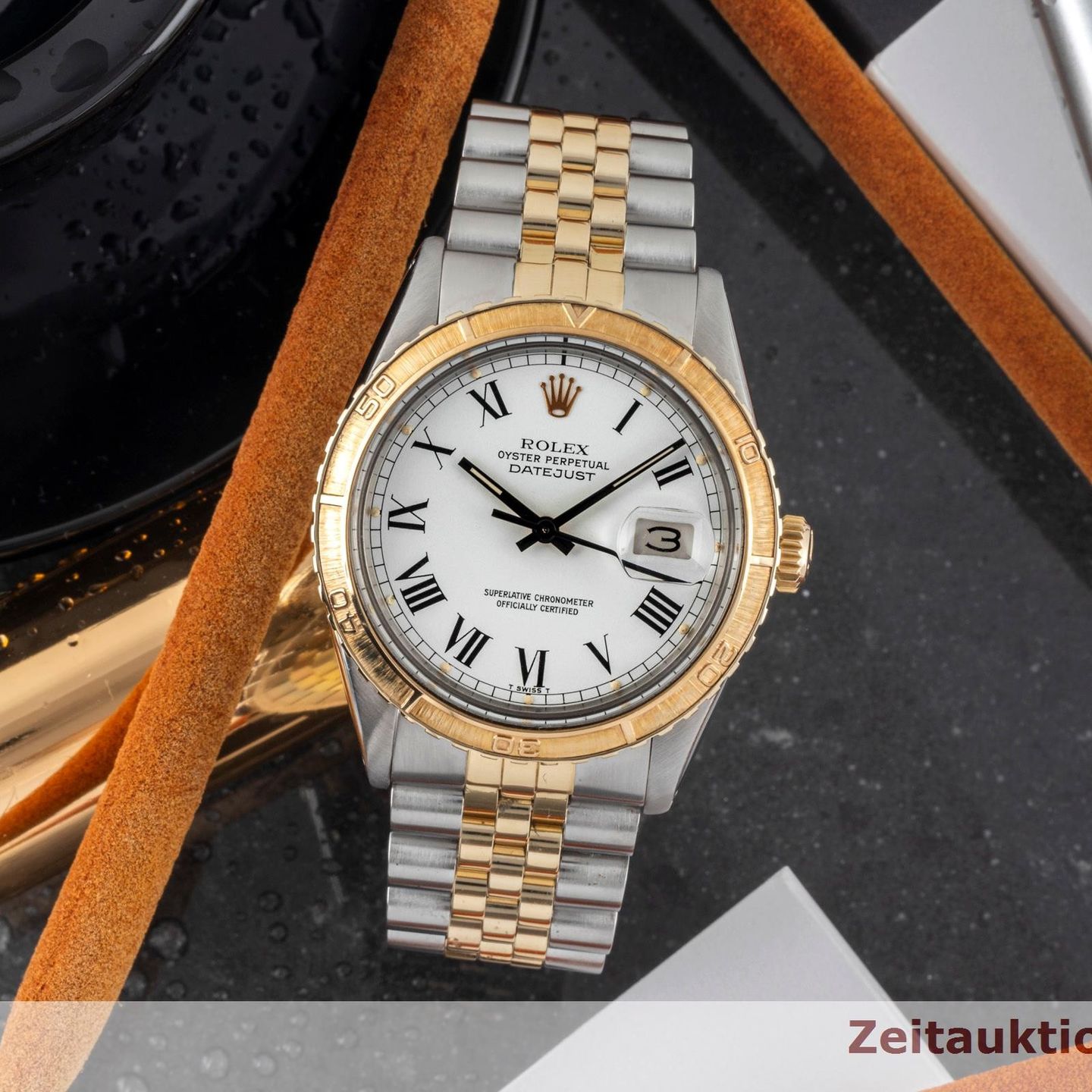 Rolex Datejust Turn-O-Graph 16253 (1979) - White dial 36 mm Gold/Steel case (1/8)