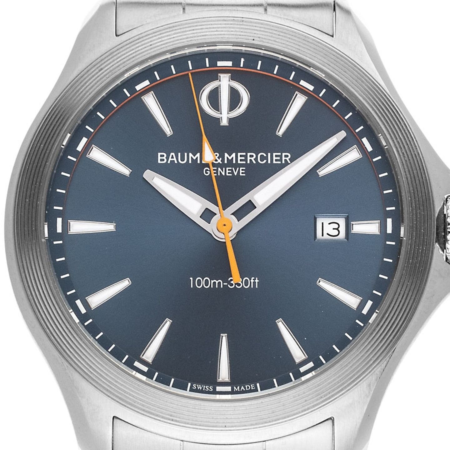 Baume & Mercier Clifton M0A10413 (2023) - Blauw wijzerplaat 42mm Staal (1/7)
