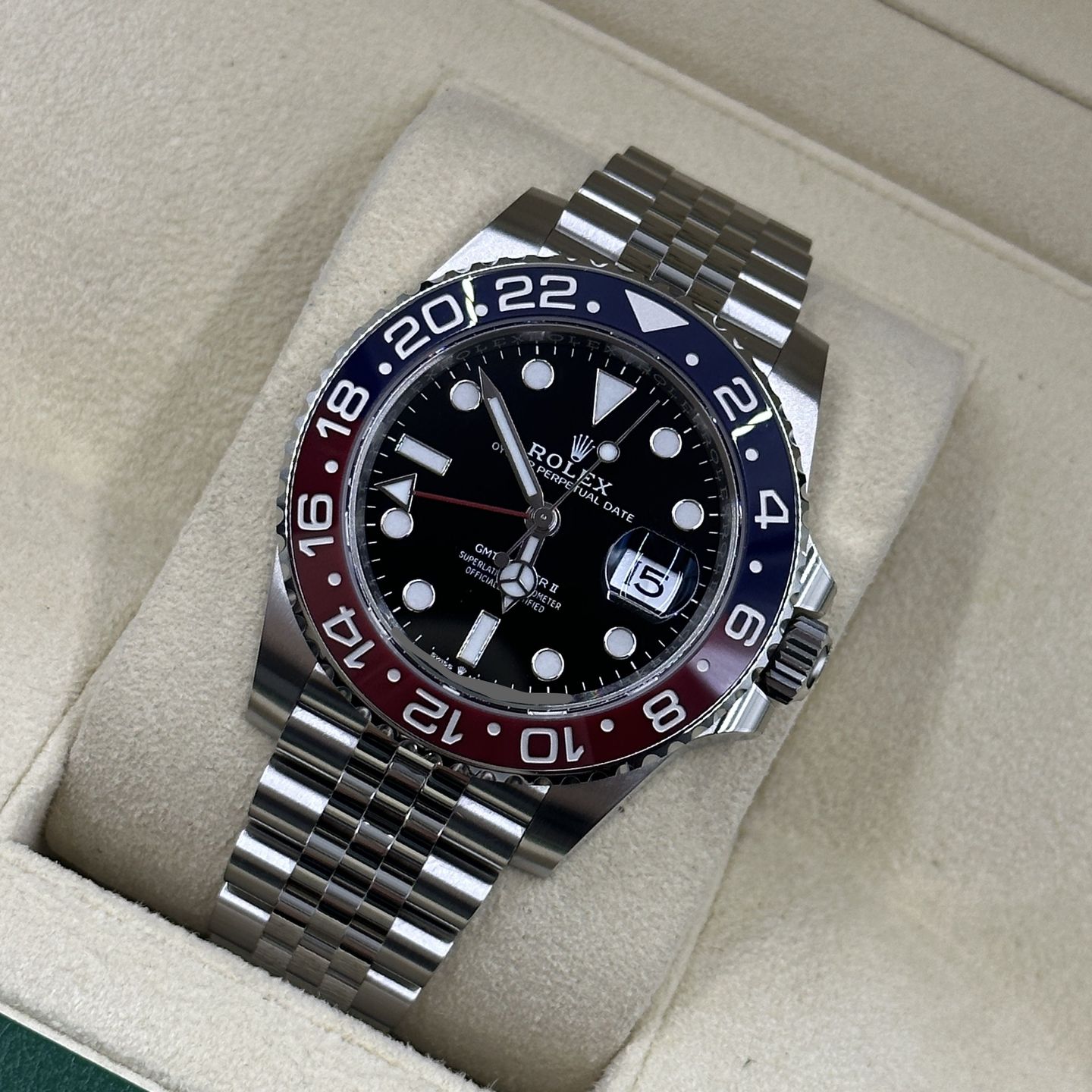 Rolex GMT-Master II 126710BLRO (Onbekend (willekeurig serienummer)) - Zwart wijzerplaat 40mm Staal (8/8)