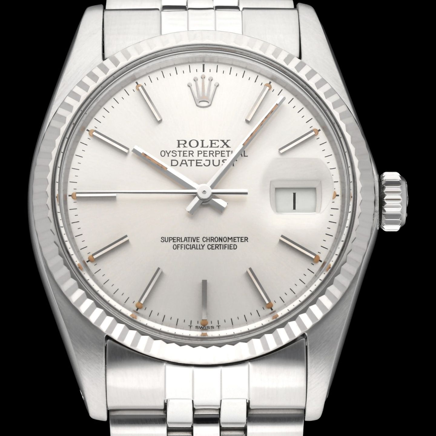 Rolex Datejust 36 16014 (1986) - Silver dial 36 mm Steel case (1/8)