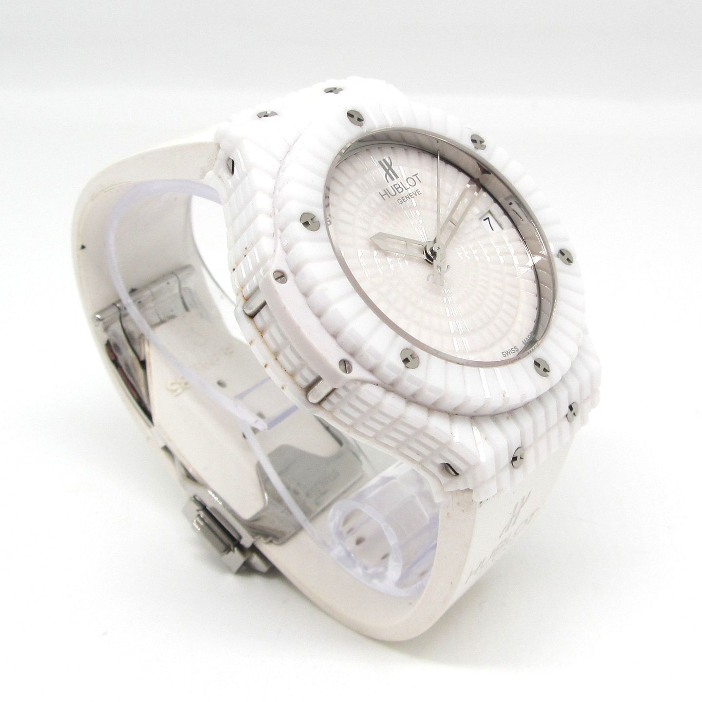 Hublot Big Bang Caviar 346.HX.2800.RW (Unknown (random serial)) - White dial 41 mm Ceramic case (6/6)