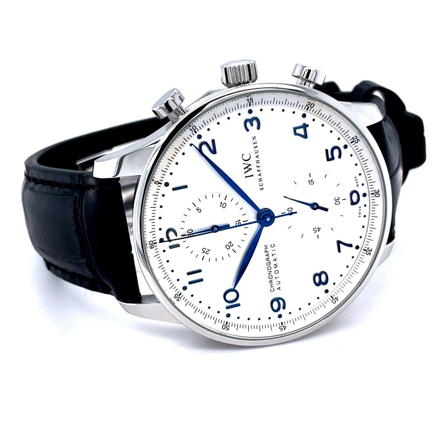 IWC Portuguese Chronograph IW371446 (2016) - Silver dial 41 mm Steel case (2/8)