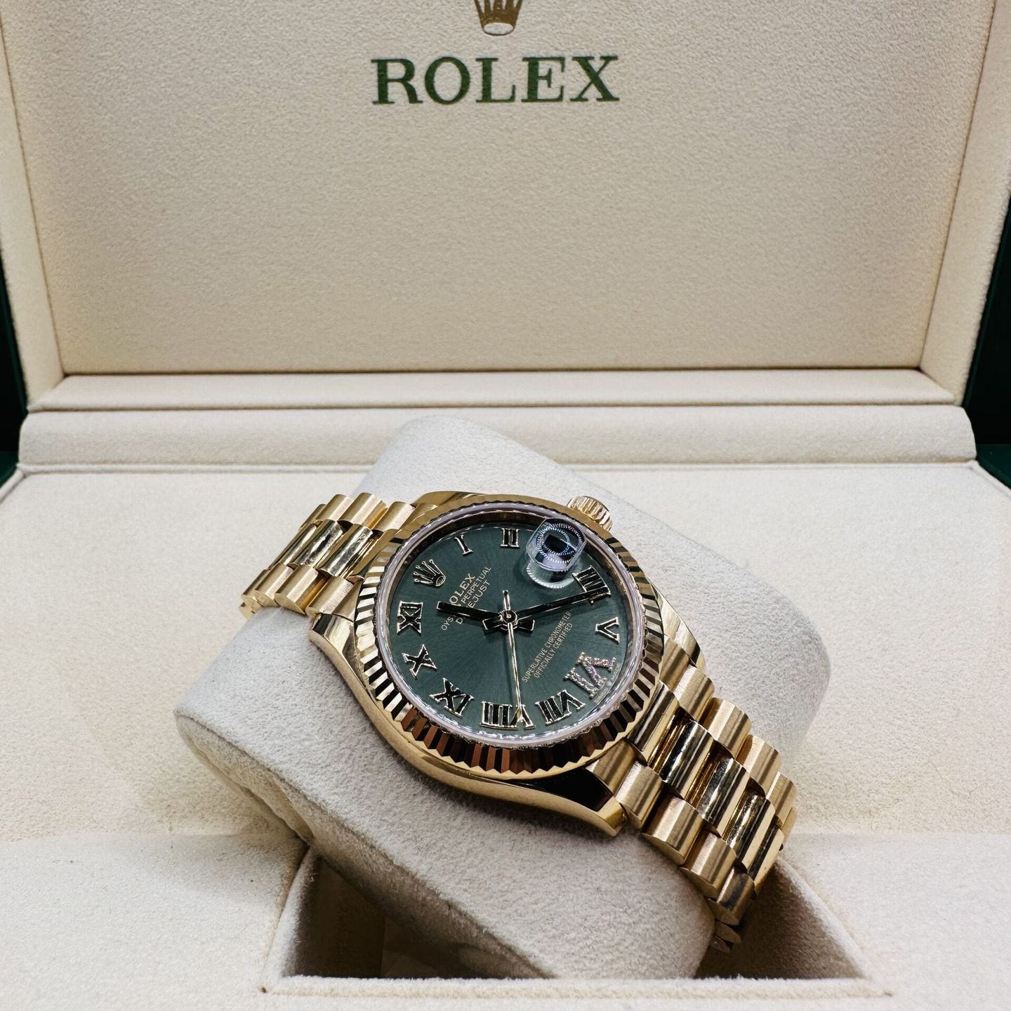 Rolex Datejust 31 278278 (2019) - Silver dial 31 mm Yellow Gold case (4/5)