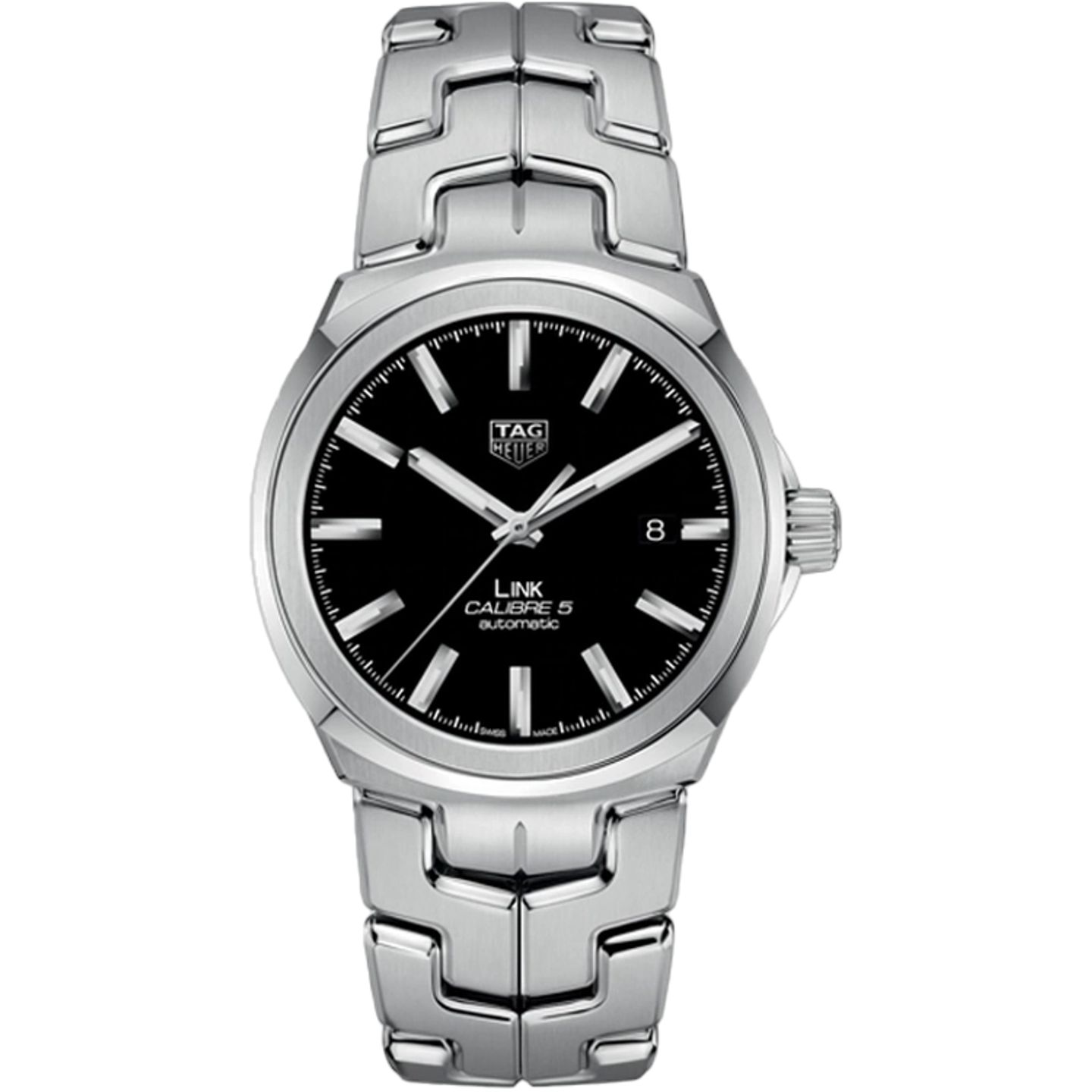 TAG Heuer Link Calibre 5 WBC2110.BA0603 (2026) - Black dial 41 mm Steel case (1/1)