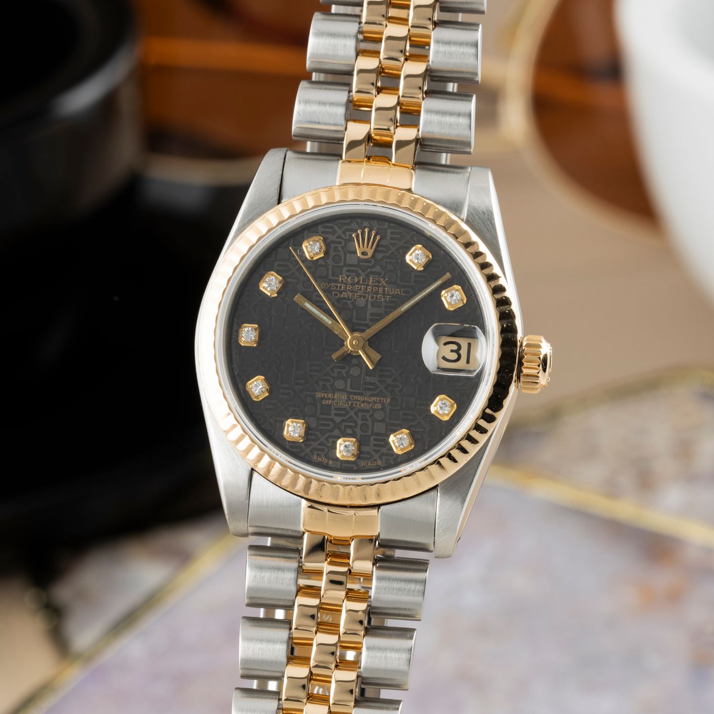 Rolex Datejust 31 68273 (1988) - 31 mm Gold/Steel case (3/8)