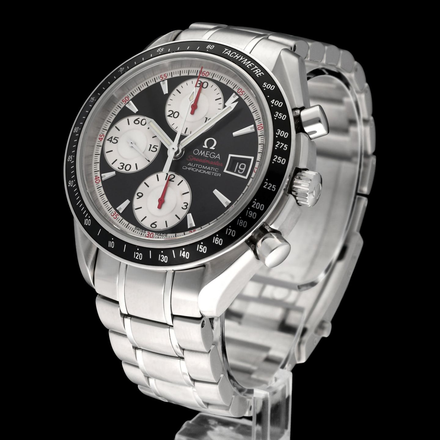 Omega Speedmaster Date 3210.51.00 (2008) - Black dial 40 mm Steel case (2/8)