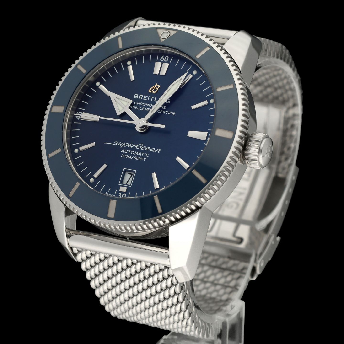 Breitling Superocean Heritage II 46 AB2020 (2021) - Blue dial 46 mm Steel case (2/8)