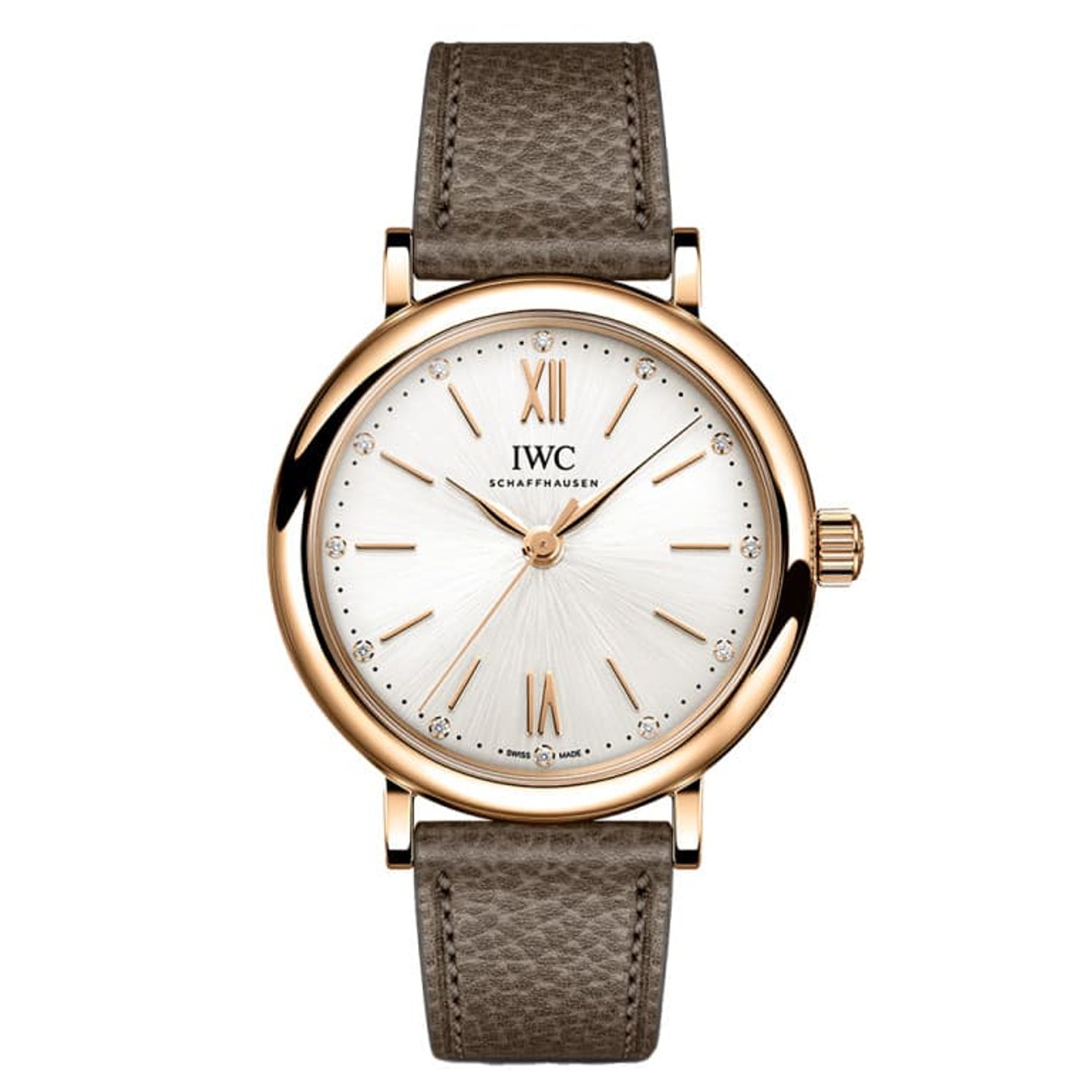 IWC Portofino Automatic IW357414 (2023) - Wit wijzerplaat 34mm Geelgoud (1/1)