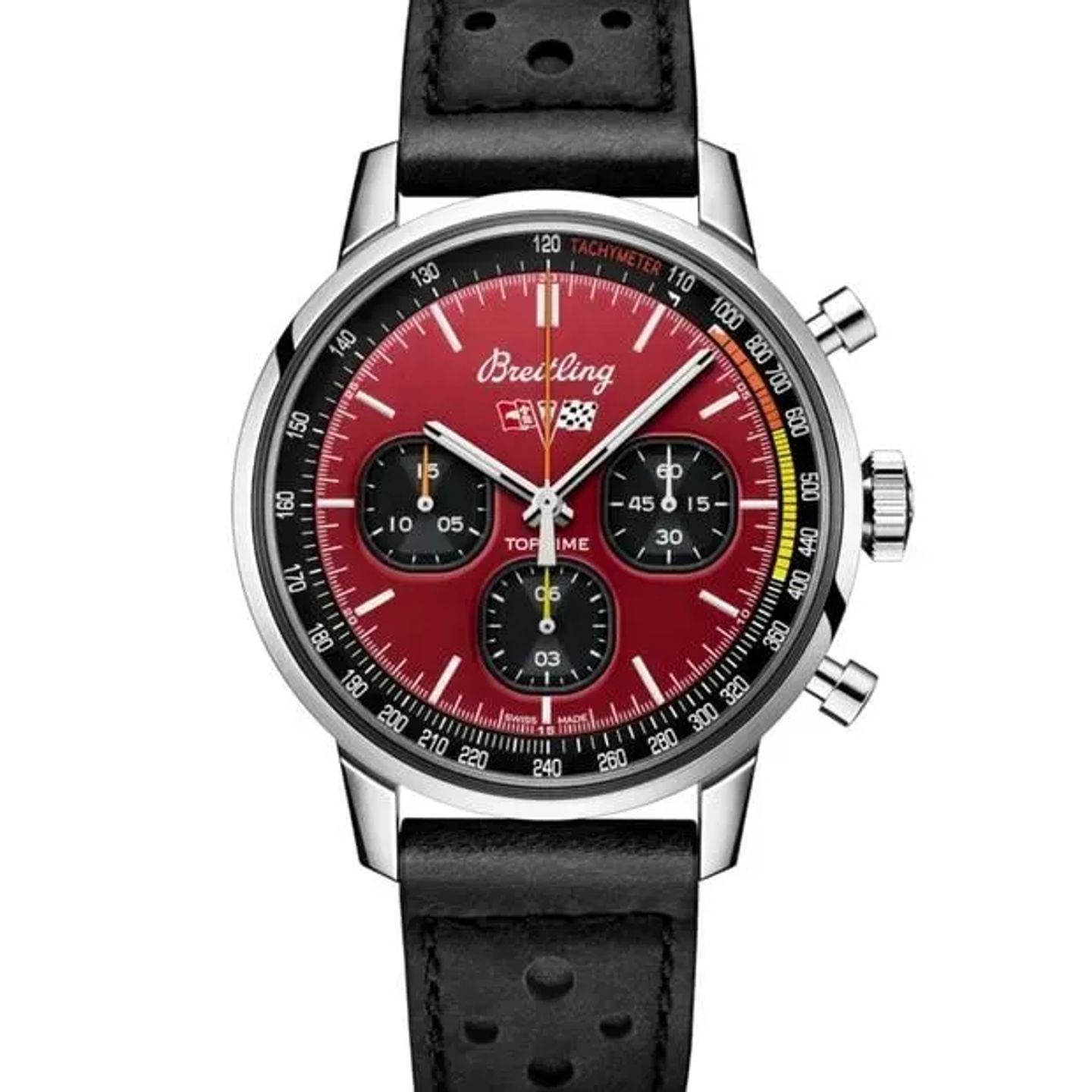 Breitling Top Time A25310241K1X1 (2025) - Rood wijzerplaat 42mm Staal (1/6)