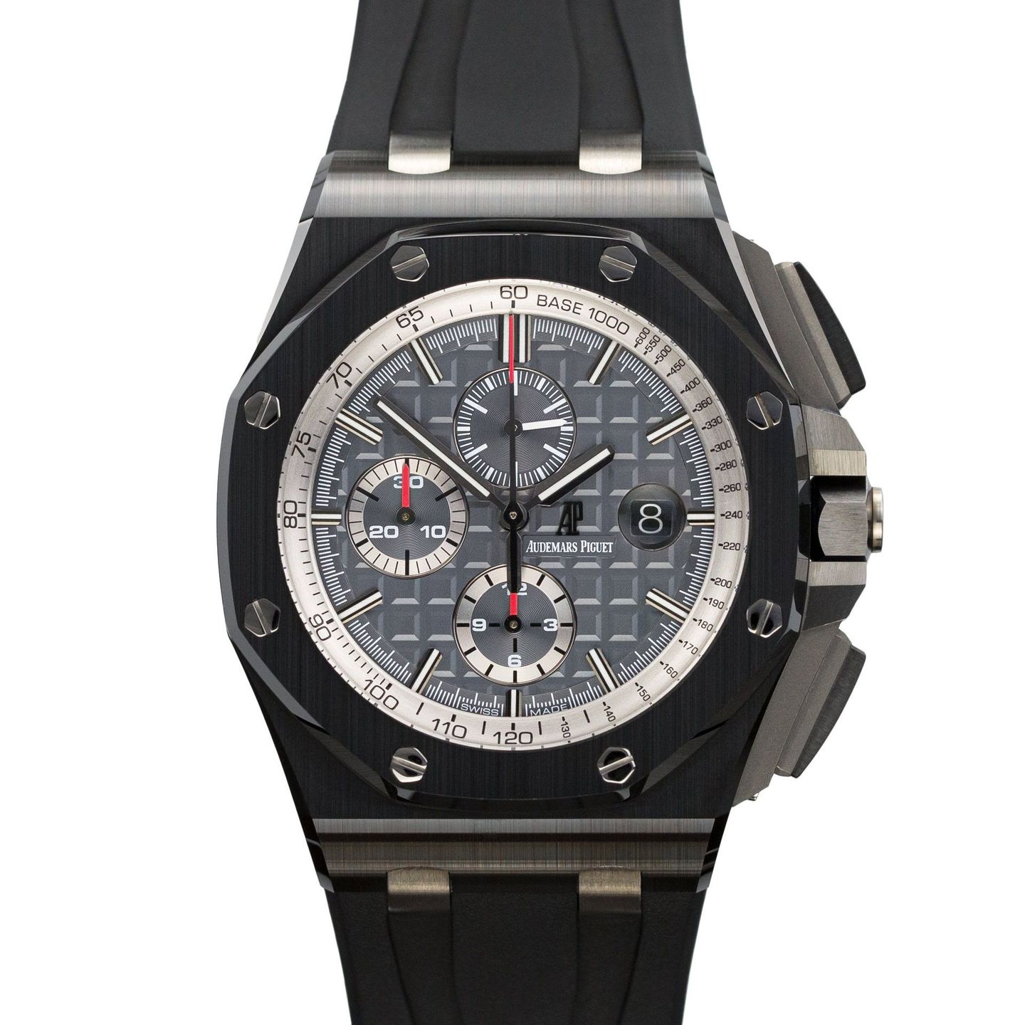 Audemars Piguet Royal Oak Offshore Chronograph 26405CE.OO.A002CA.01 (2015) - Zwart wijzerplaat 44mm Keramiek (1/8)