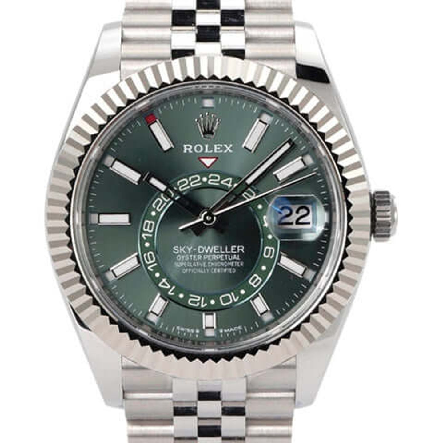 Rolex Sky-Dweller 336934 (2026) - Green dial 42 mm Gold/Steel case (1/8)
