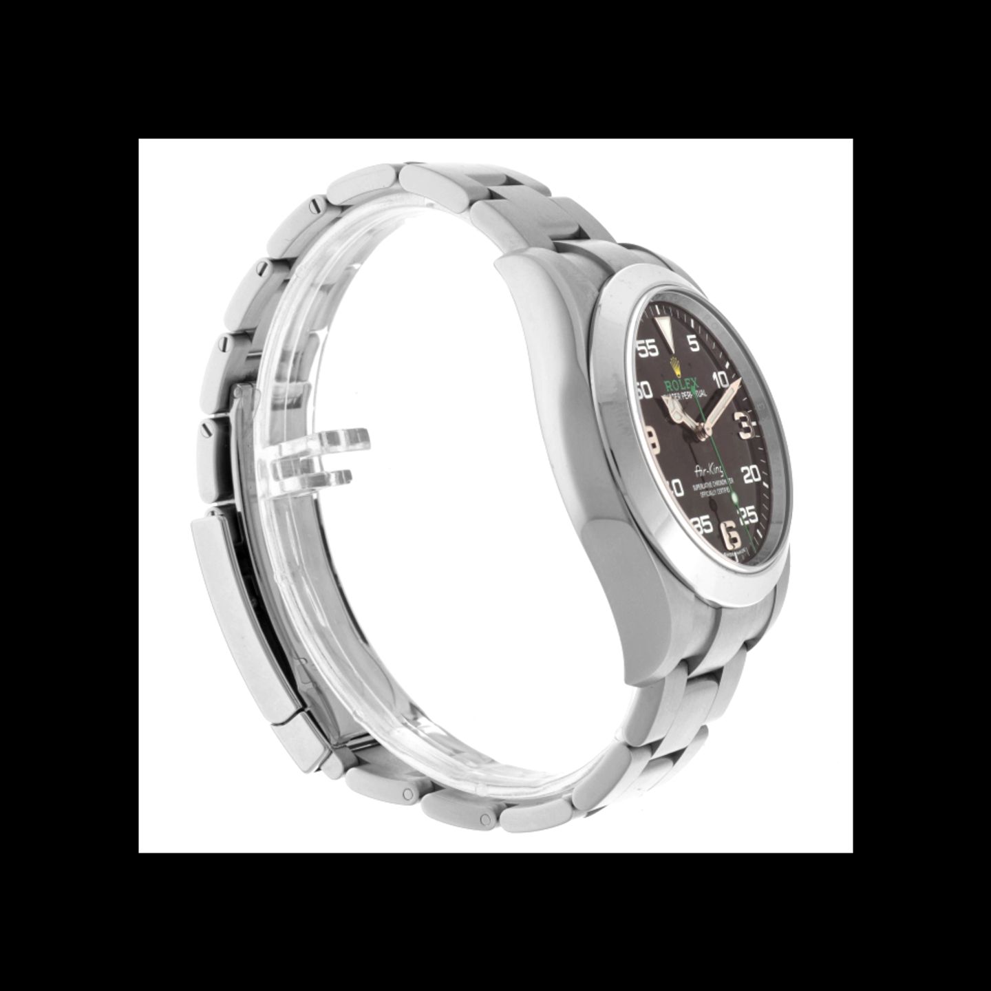 Rolex Air-King 116900 (2021) - Black dial 40 mm Steel case (4/6)