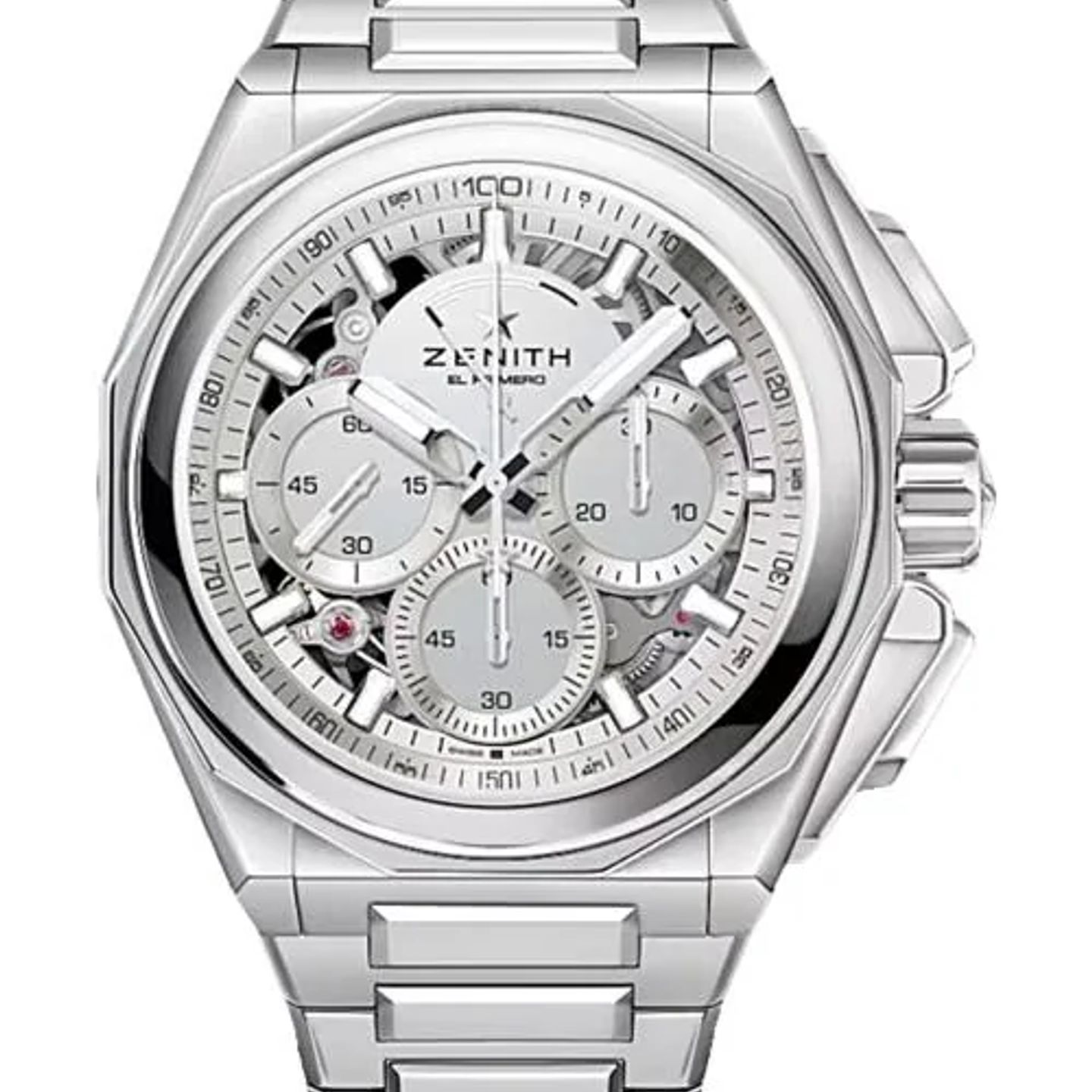 Zenith Defy 03.9102.9004/90.I001 (2026) - Transparant wijzerplaat 45mm Staal (1/1)