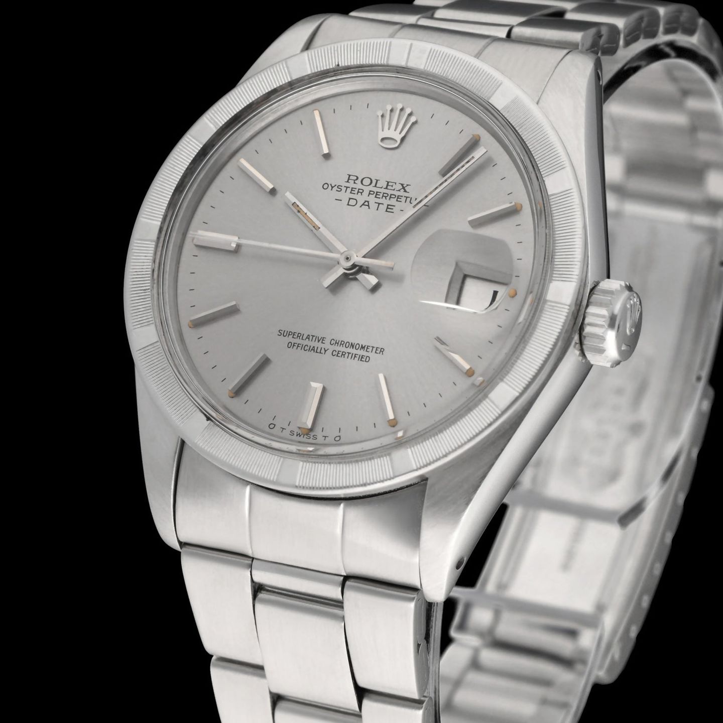 Rolex Oyster Perpetual Date 1501 (1974) - Zilver wijzerplaat 34mm Staal (6/7)