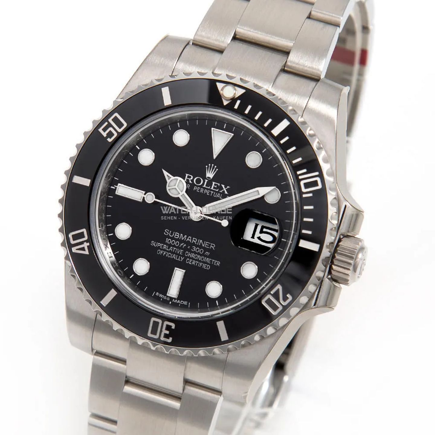 Rolex Submariner Date 116610LN (2010) - Black dial 40 mm Steel case (1/8)