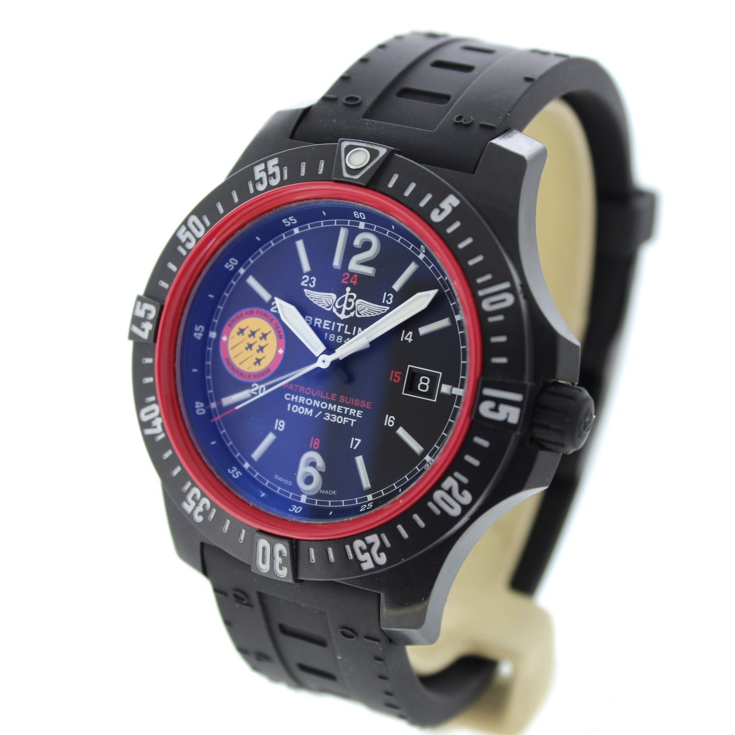 Breitling Colt Skyracer X74320B8/BG40 (2018) - Zwart wijzerplaat 45mm Plastic (4/7)