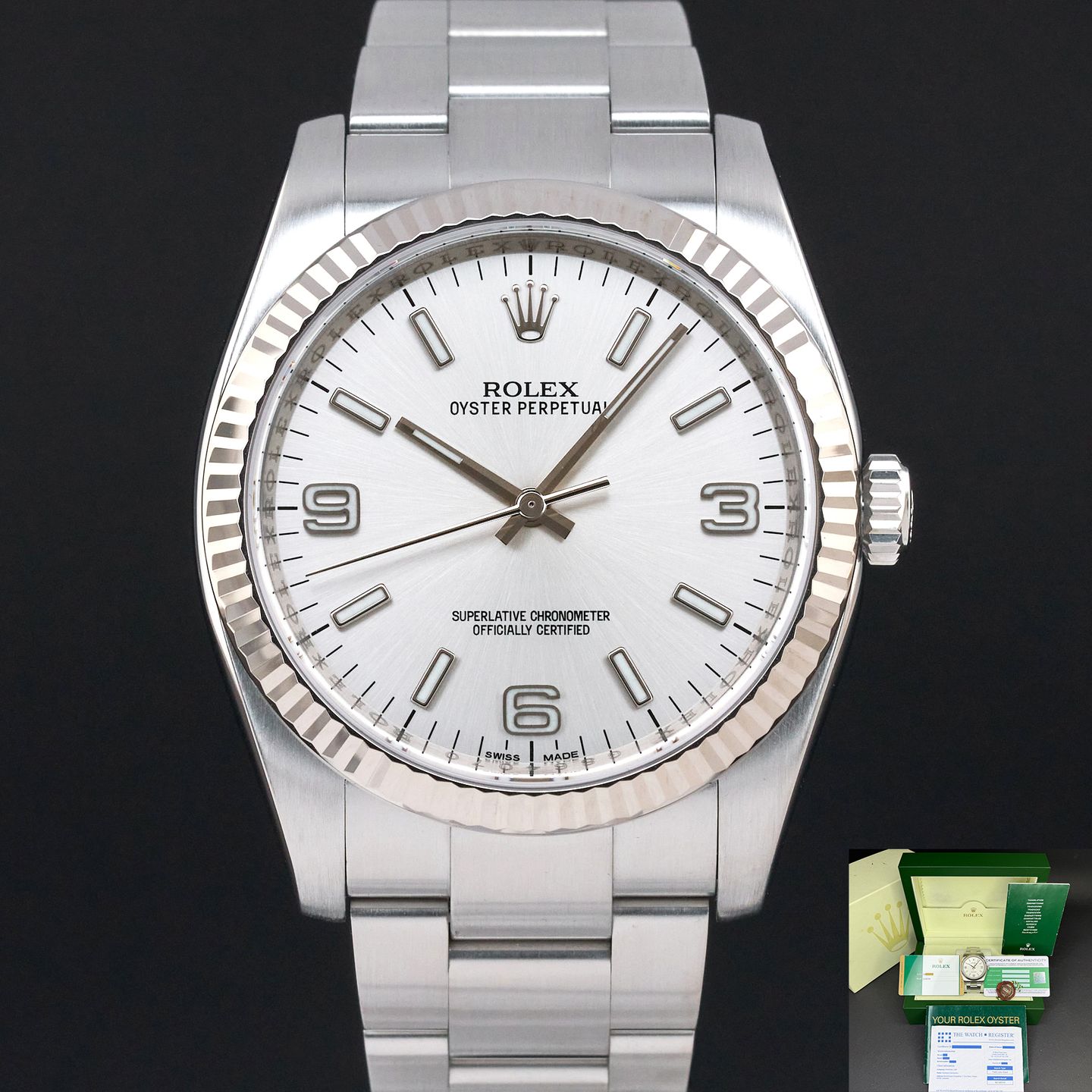 Rolex Oyster Perpetual 36 116034 (2010) - 36mm Staal (1/8)