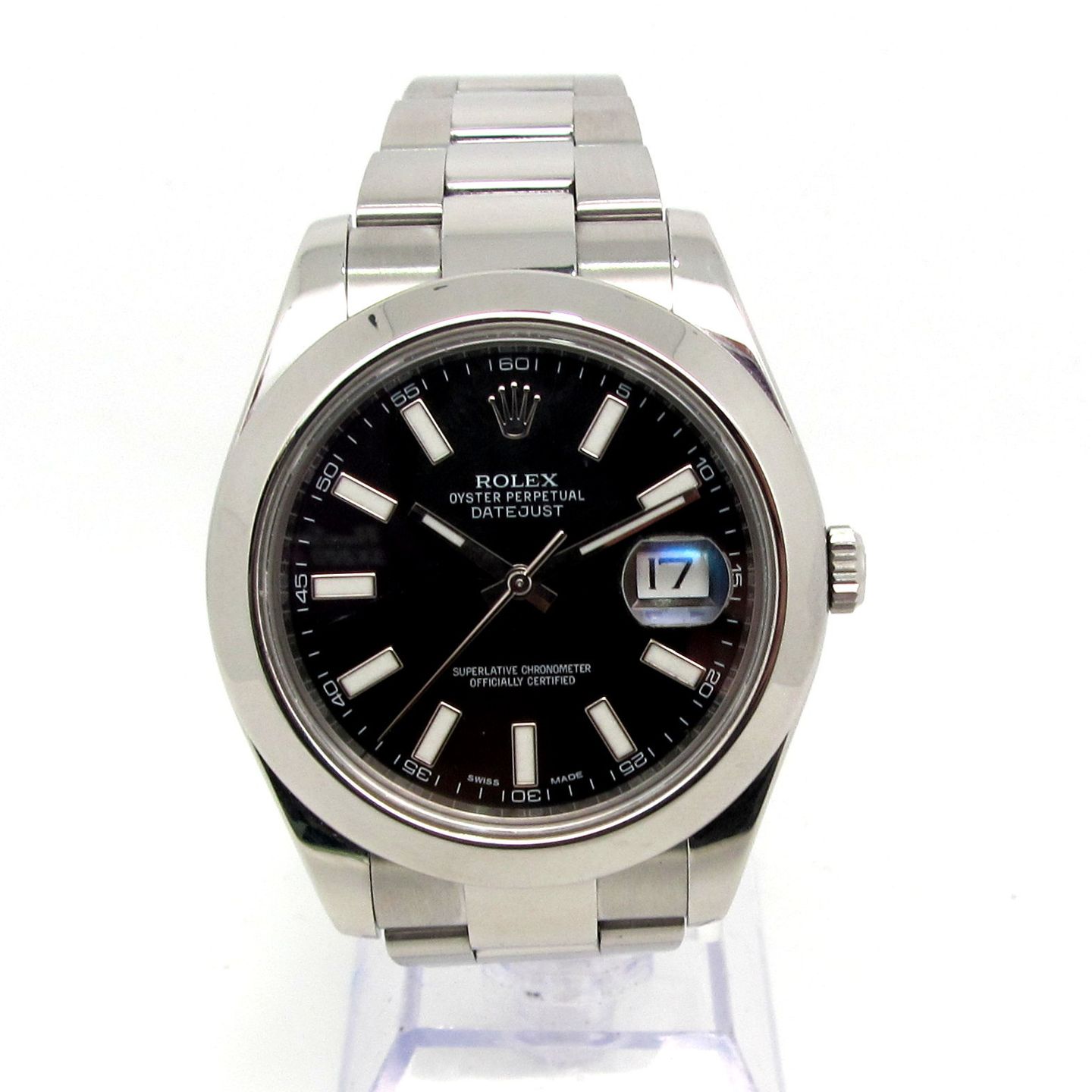 Rolex Datejust II 116300 (2015) - Black dial 41 mm Steel case (6/6)