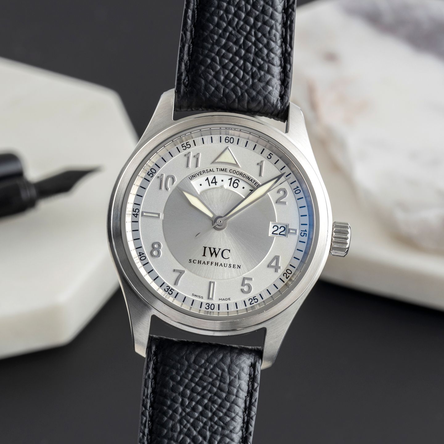 IWC Pilot Spitfire UTC IW325107 (2007) - Zilver wijzerplaat 39mm Staal (3/8)