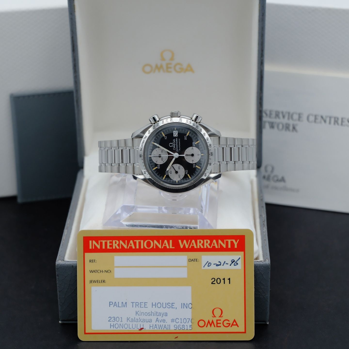 Omega Speedmaster Date 3511.50.00 (1996) - Black dial 39 mm Steel case (2/8)