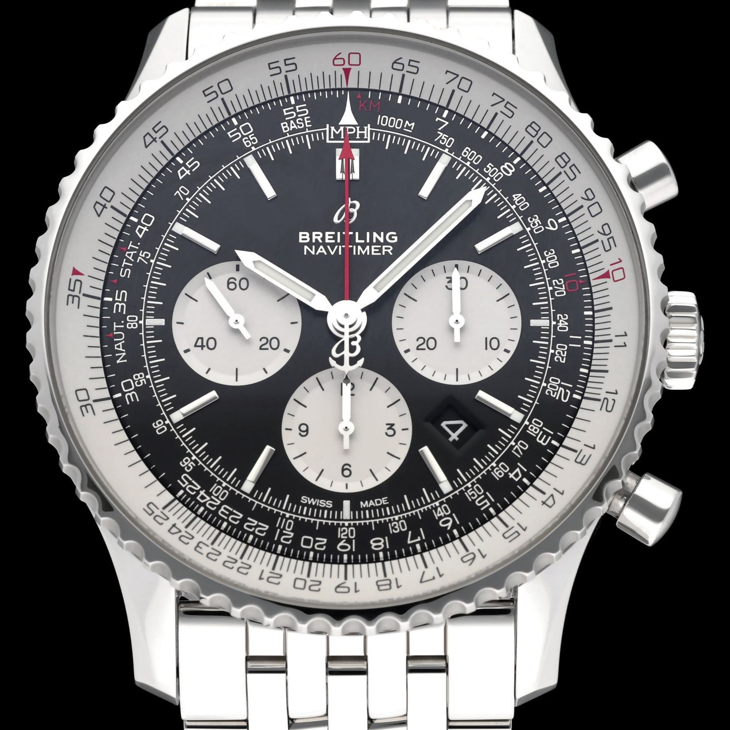 Breitling Navitimer 01 AB0127 (2022) - Black dial 46 mm Steel case (1/8)