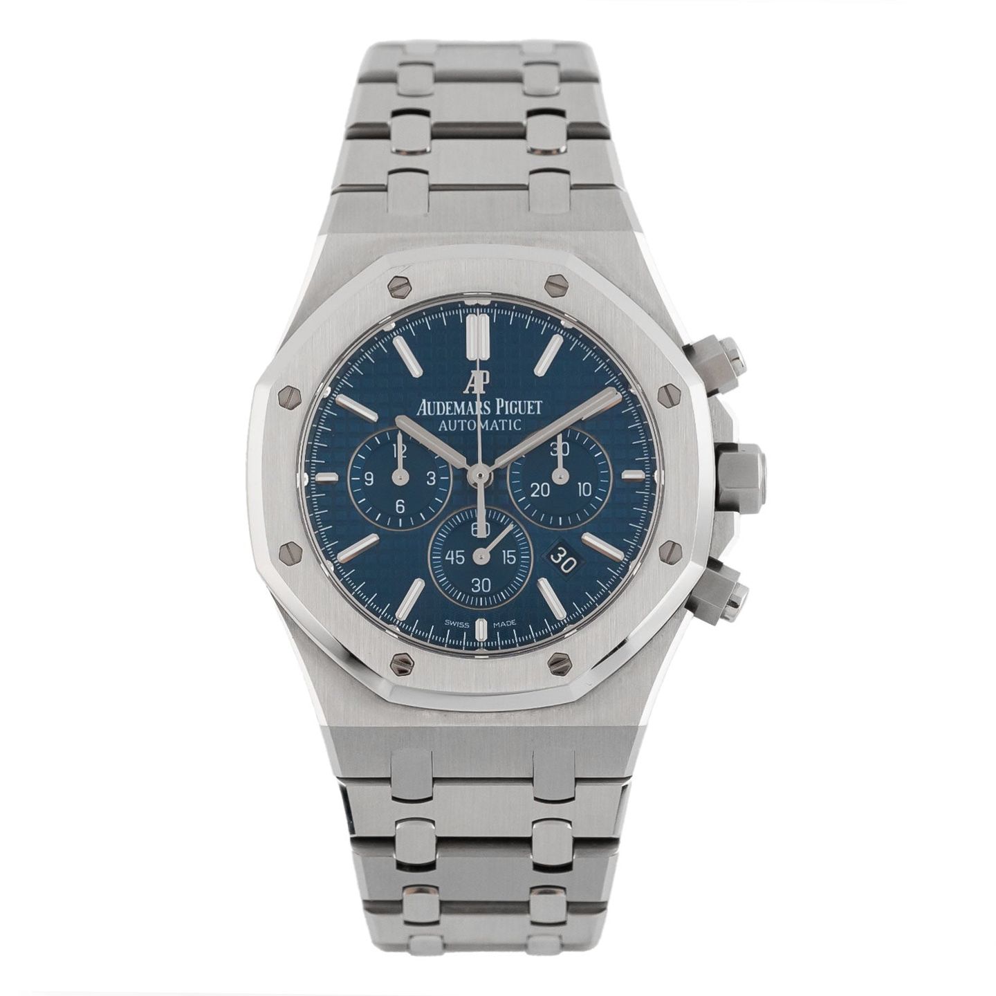 Audemars Piguet Royal Oak Chronograph 26320ST.OO.1220ST.03 (2015) - Blauw wijzerplaat 41mm Staal (1/5)