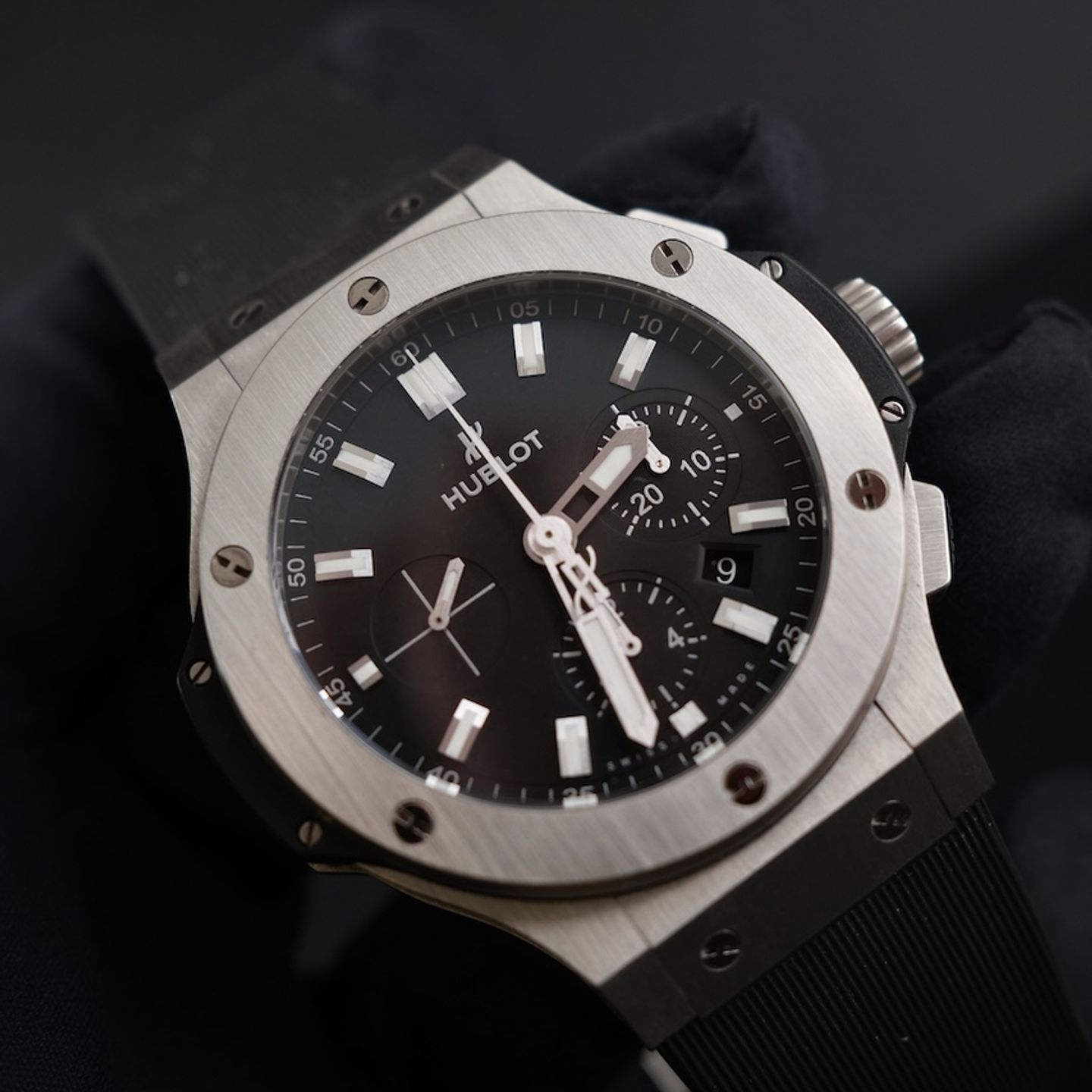 Hublot Big Bang 44 mm 301.SX.1170.RX (2019) - Black dial 45 mm Steel case (2/8)